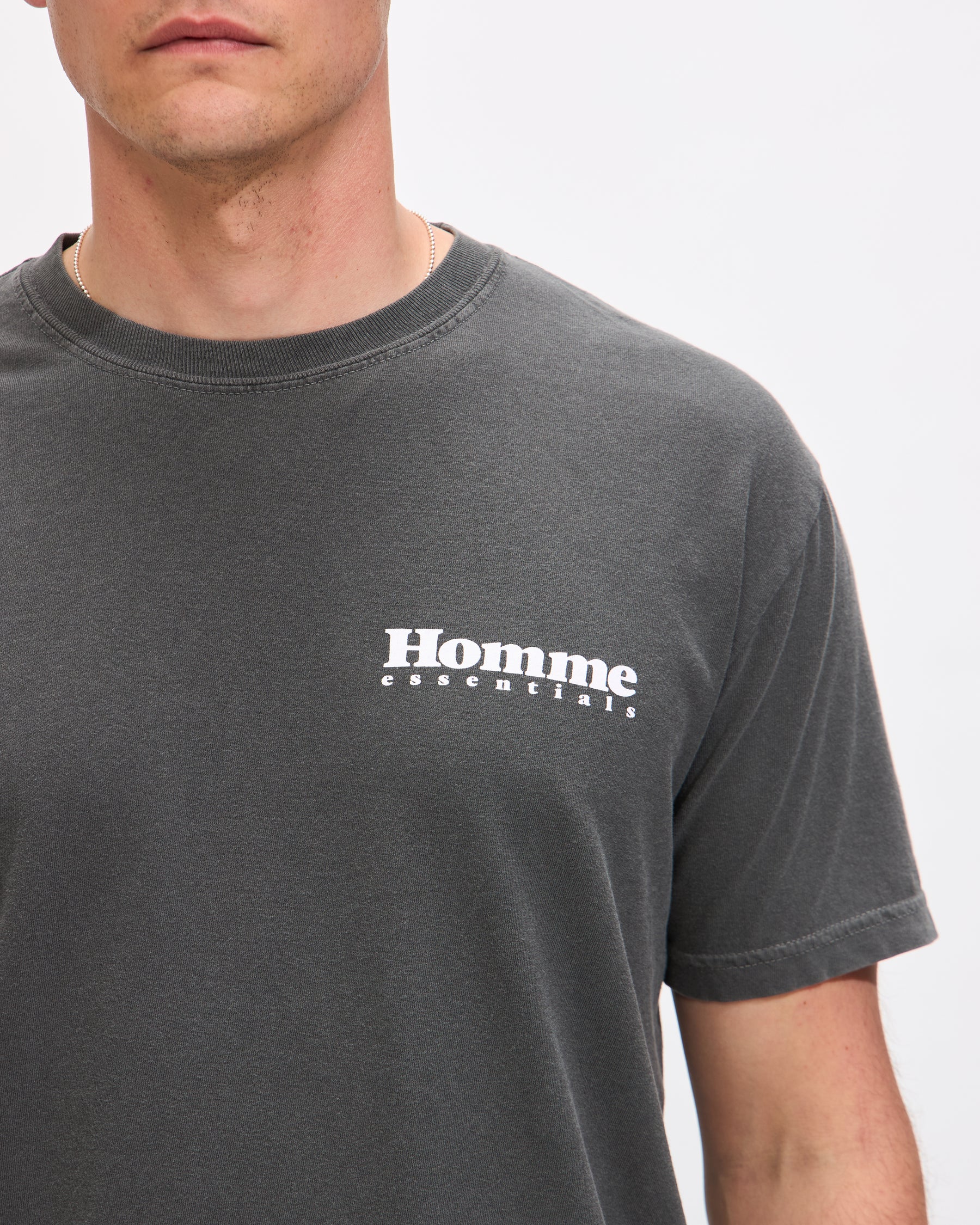 Homme Shop Tee in Pepper Homme Essentials