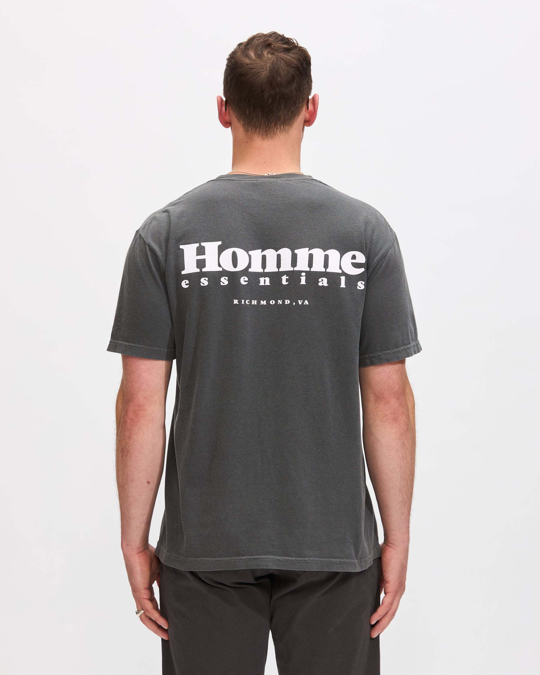 Homme Shop Tee in Pepper Homme Essentials