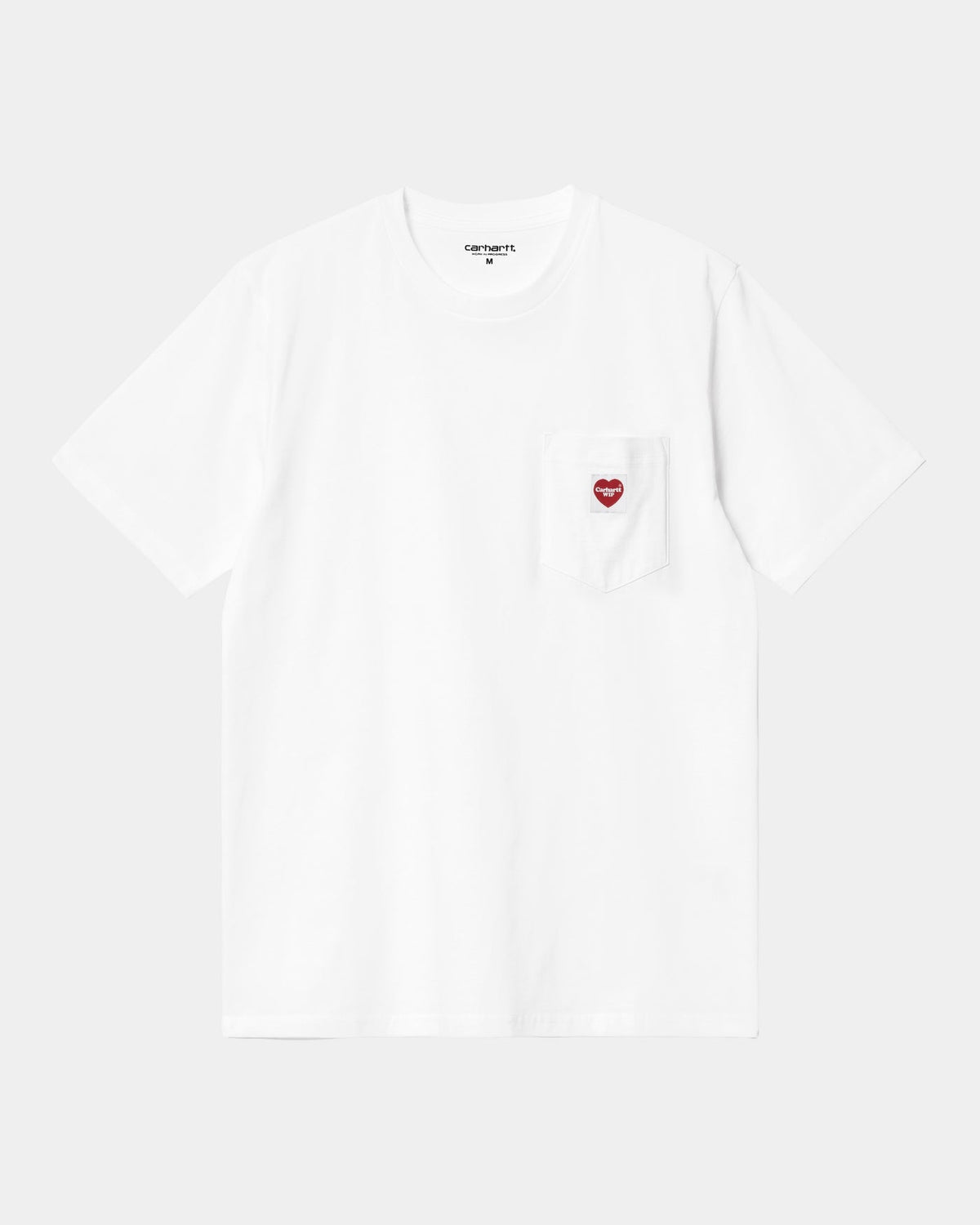 S/S Pocket Heart T-Shirt in White