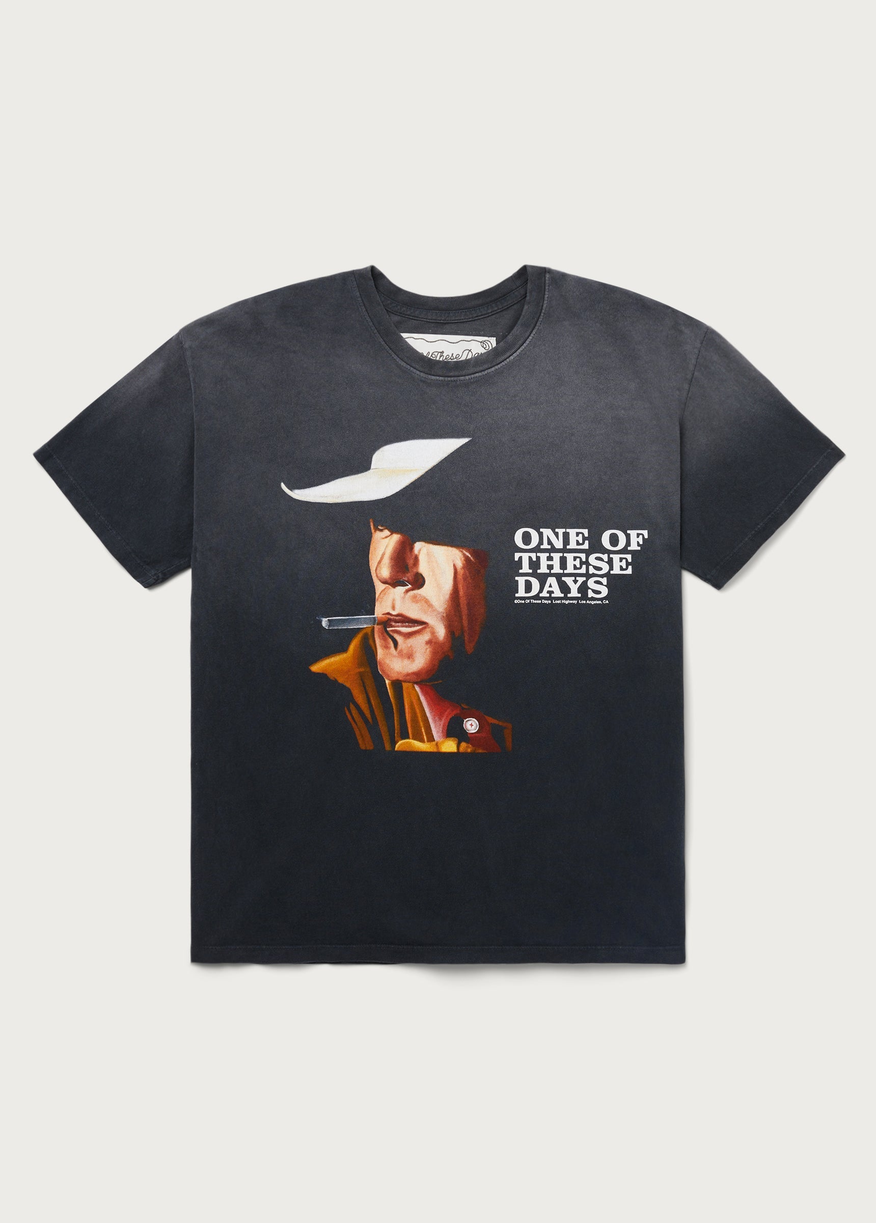 Just For A Visit Tee in Black