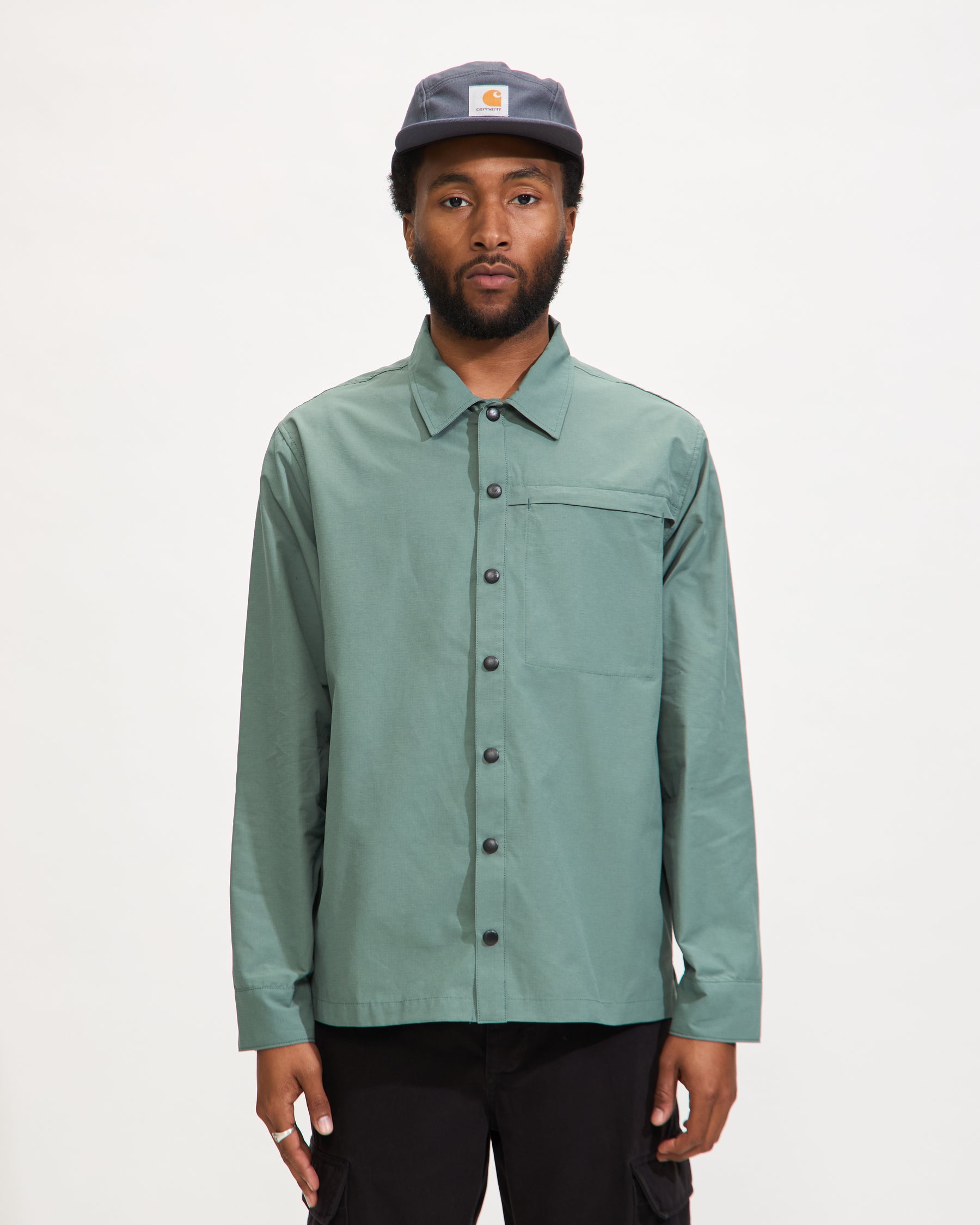 Ryan Utility LS Shirt in Dark Forest