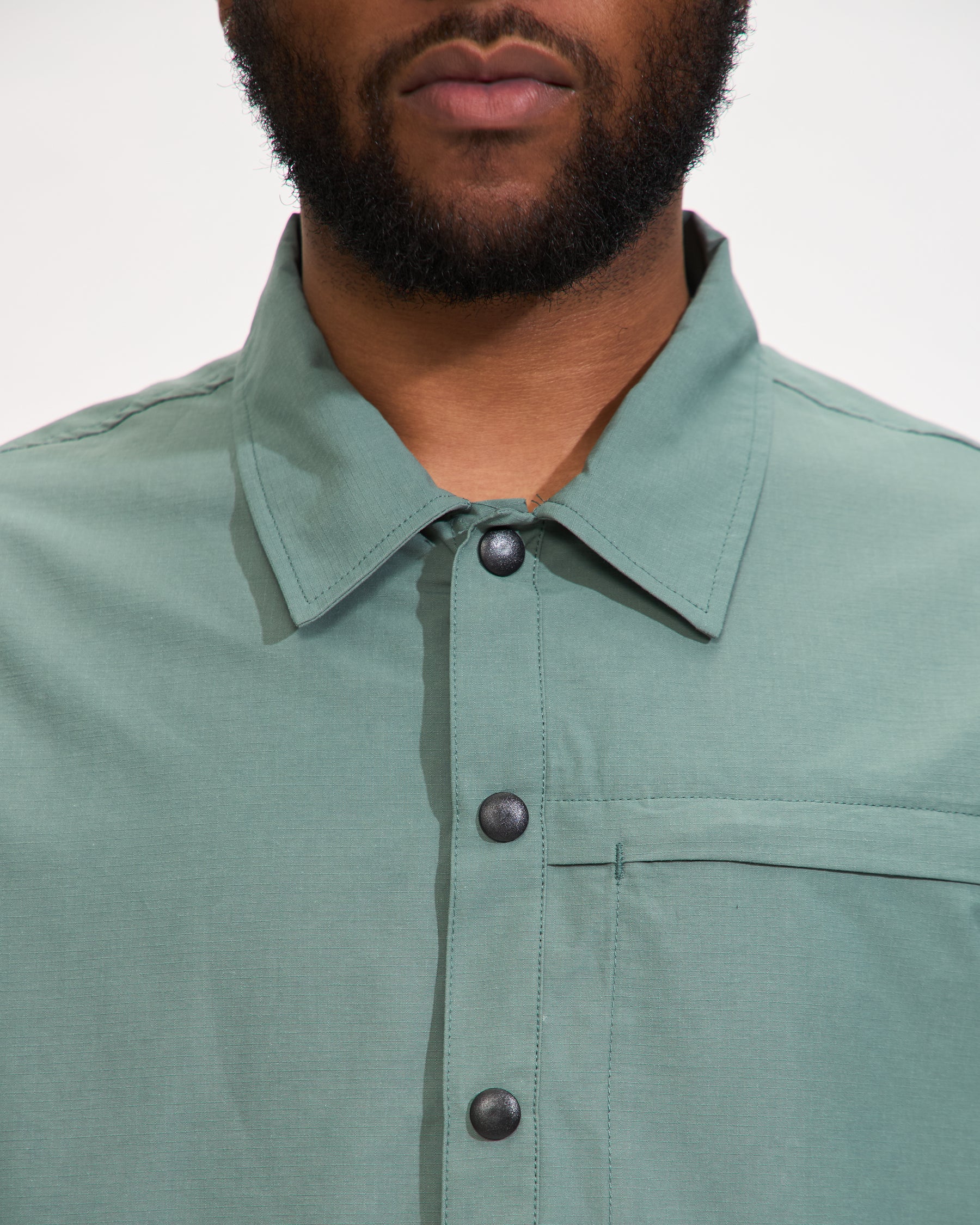Ryan Utility LS Shirt in Dark Forest