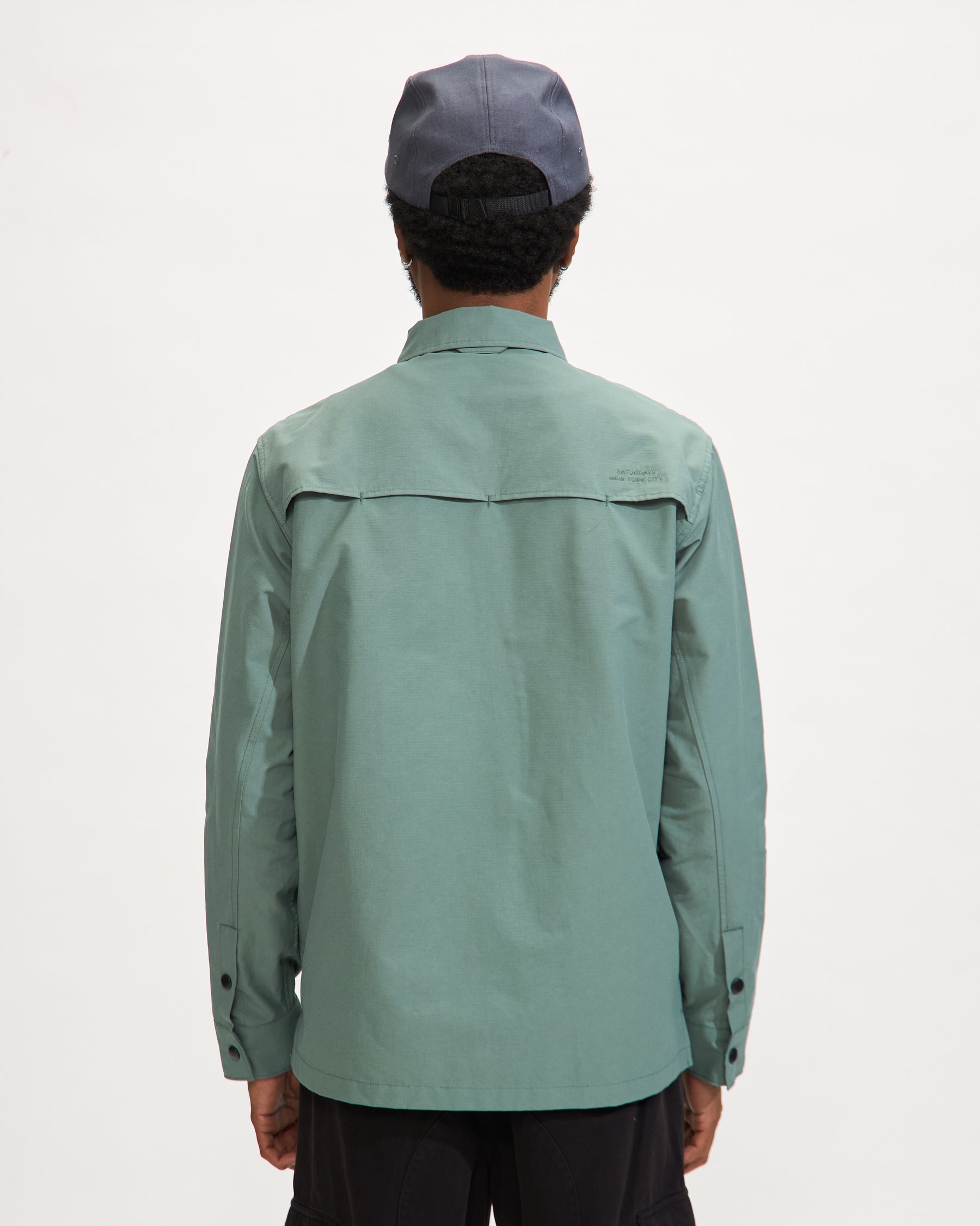 Ryan Utility LS Shirt in Dark Forest