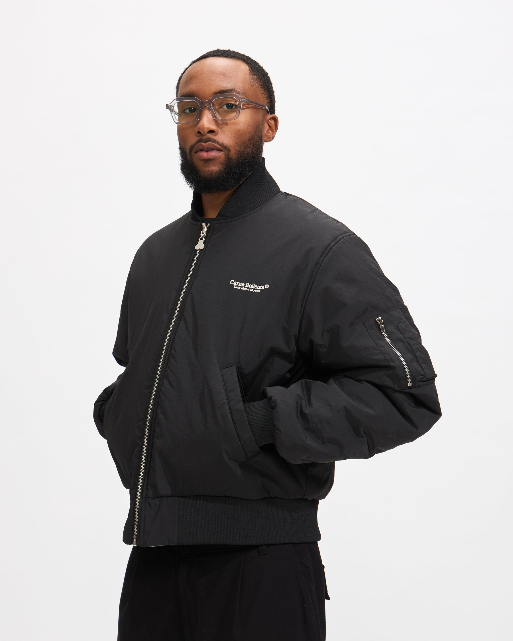 Carne Bollente City Sensations Jacket in Black Homme Essentials