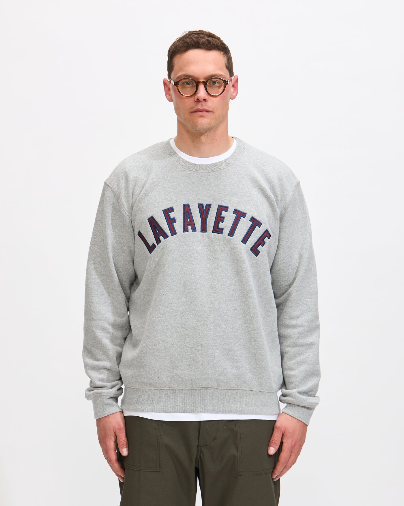 Lafayette Crewneck in Heather Grey Homme Essentials