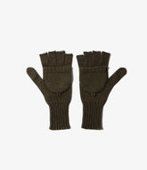 Mitten in Olive Wool