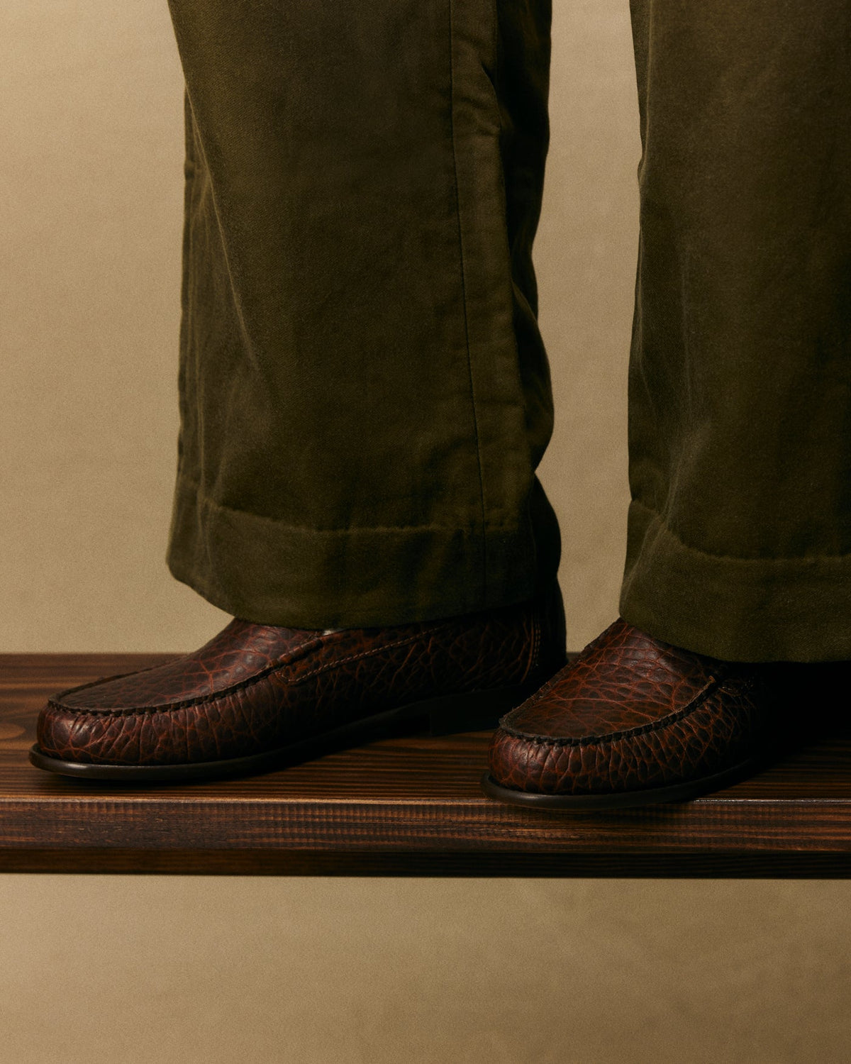 Martel Loafer in Caramel Brown Croco