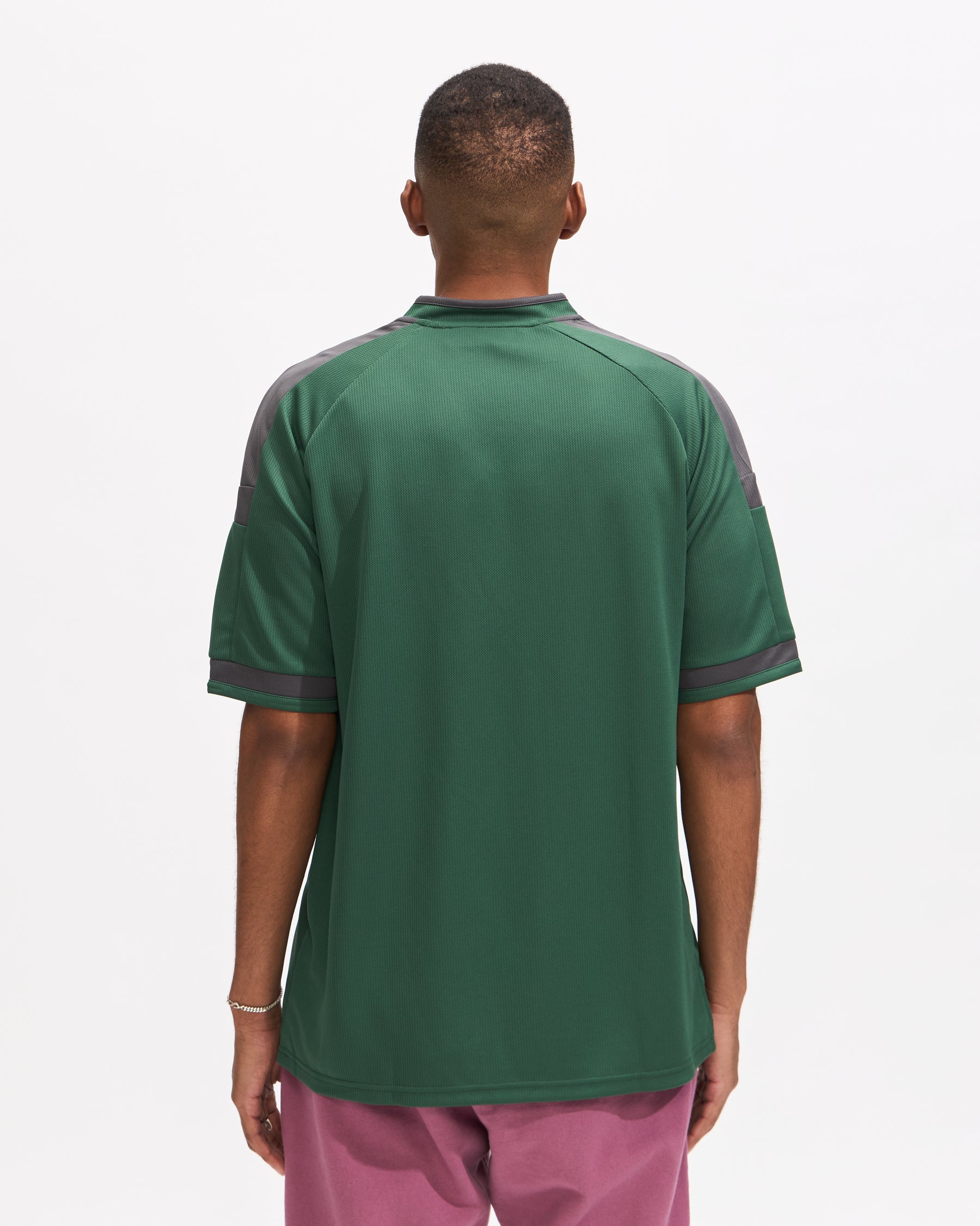 Metalwood Paneled Jersey in Spruce/Tar Homme Essentials