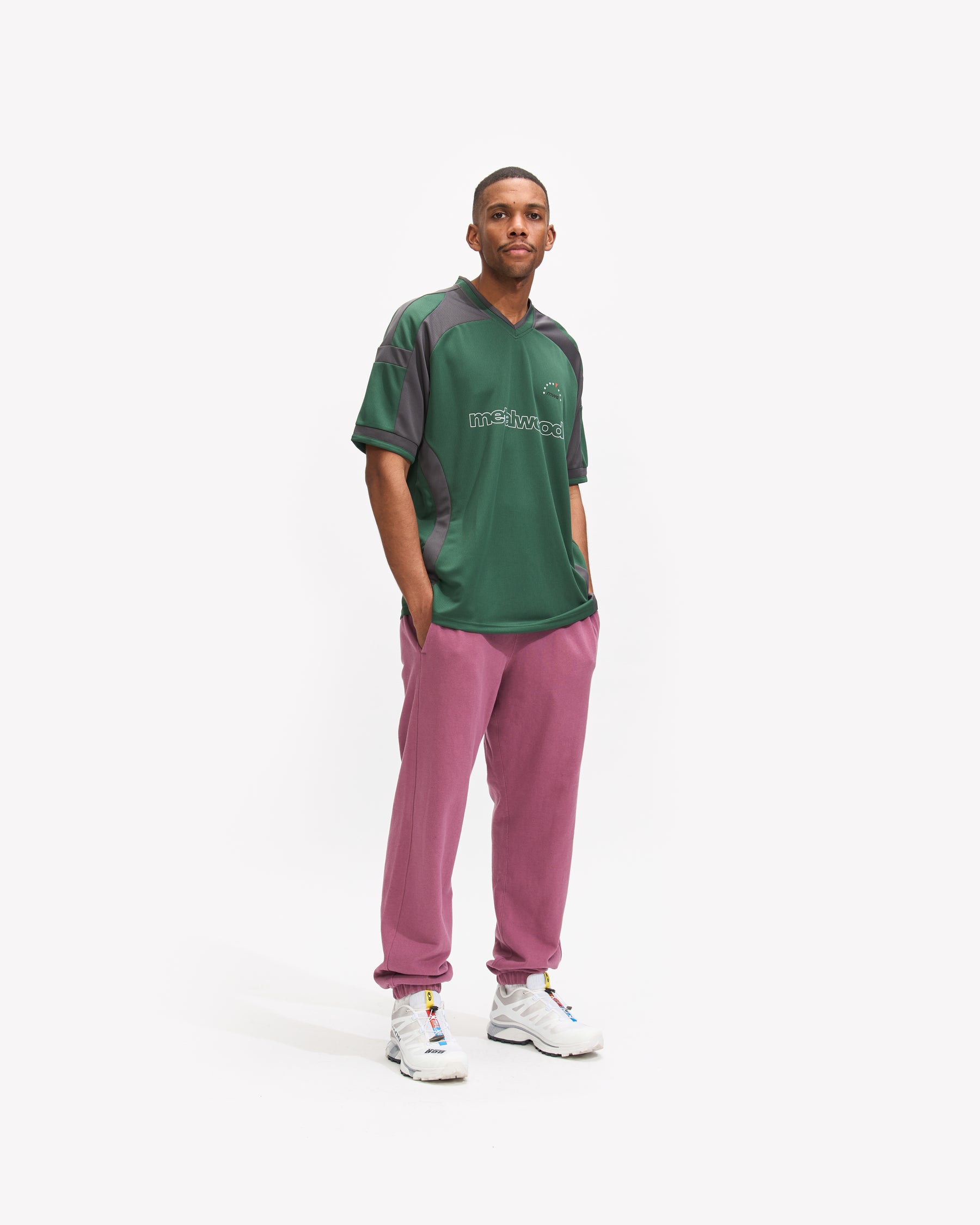 Metalwood Paneled Jersey in Spruce/Tar Homme Essentials
