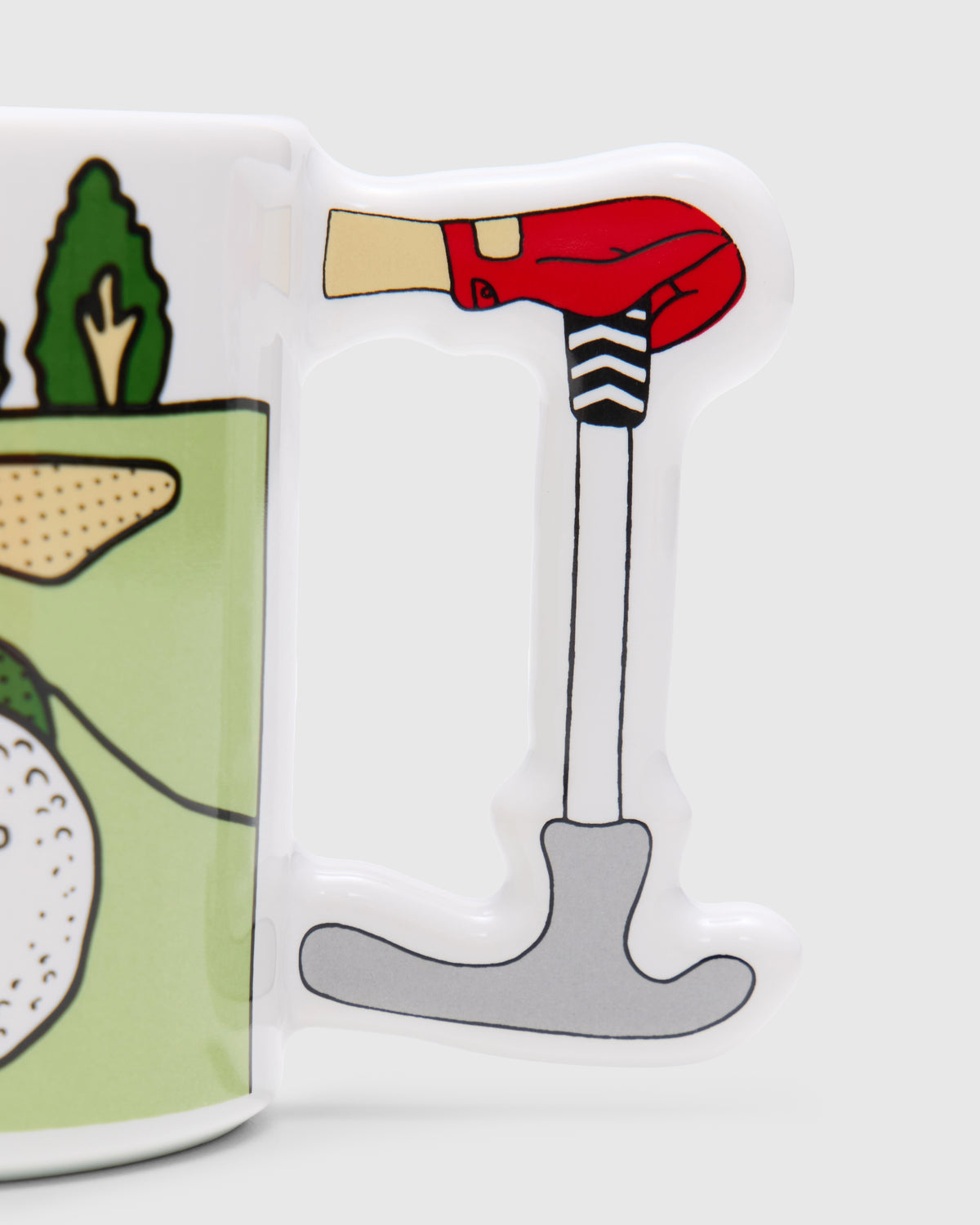 Metalwood Studio Ceramic Putter Mug in White Homme Essentials