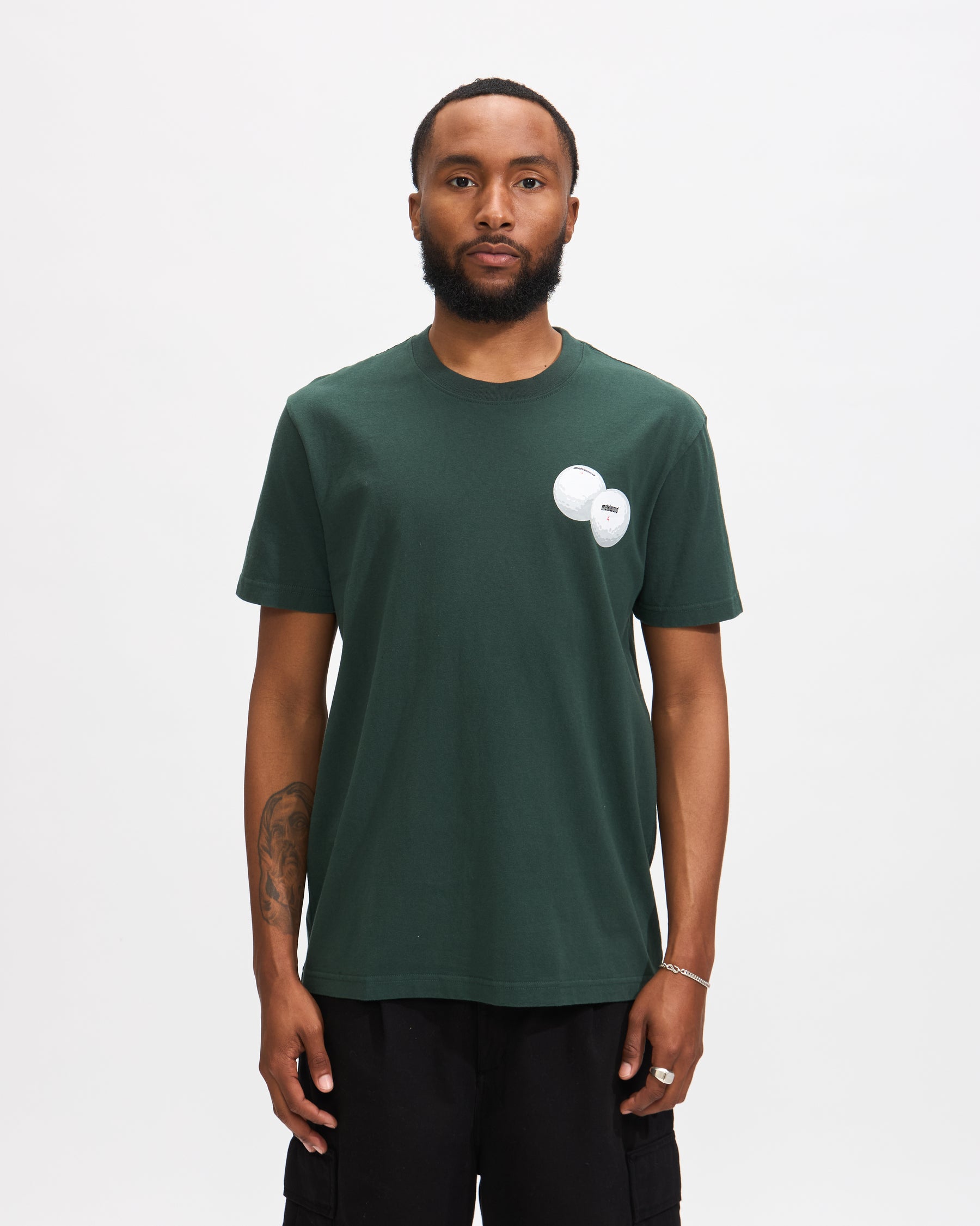 Metalwood Studio Grab Your Balls T-Shirt in Spruce Homme Essentials
