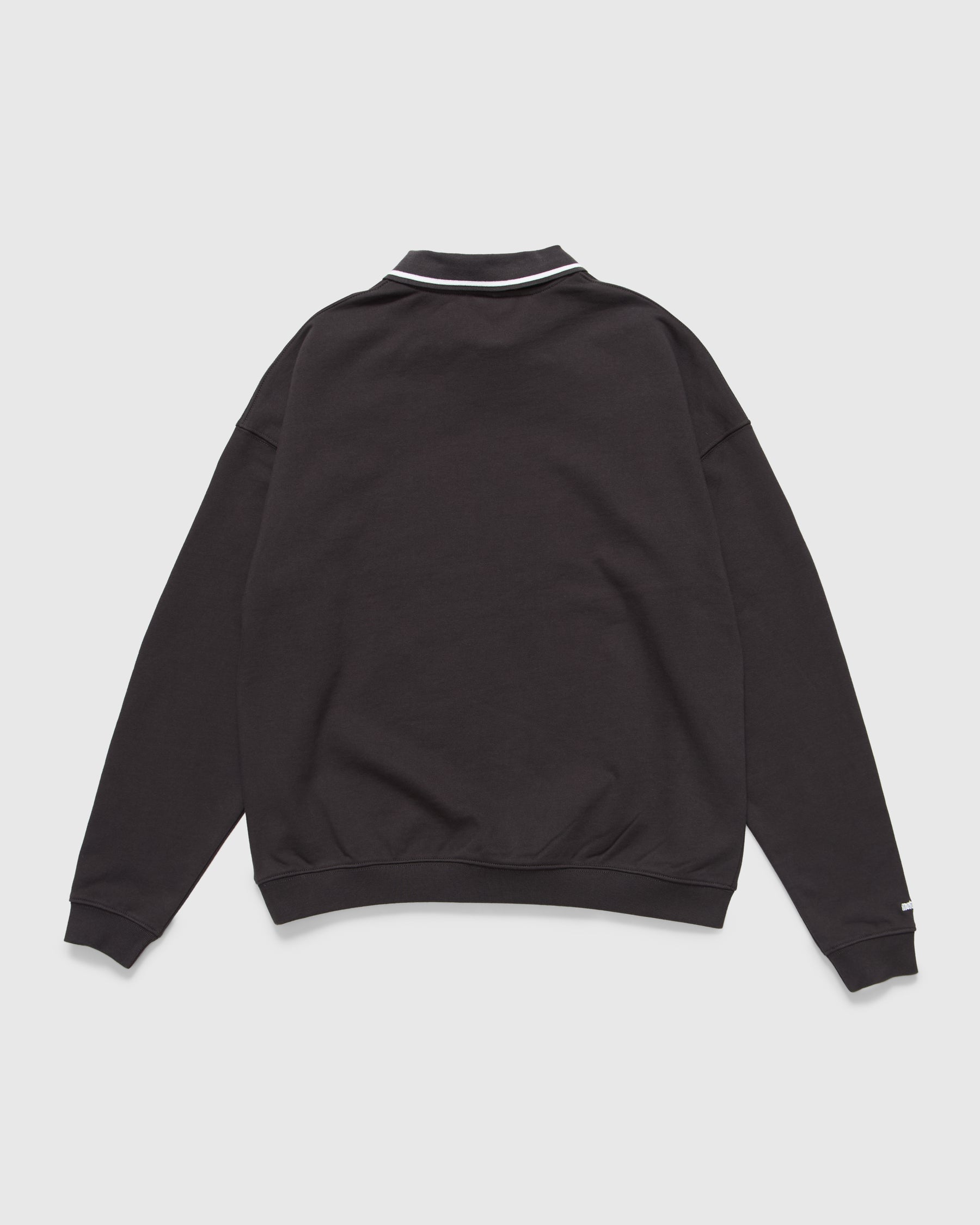 Metalwood Studio Phuk Luzin Collared Sweatshirt in Tar Homme Essentials