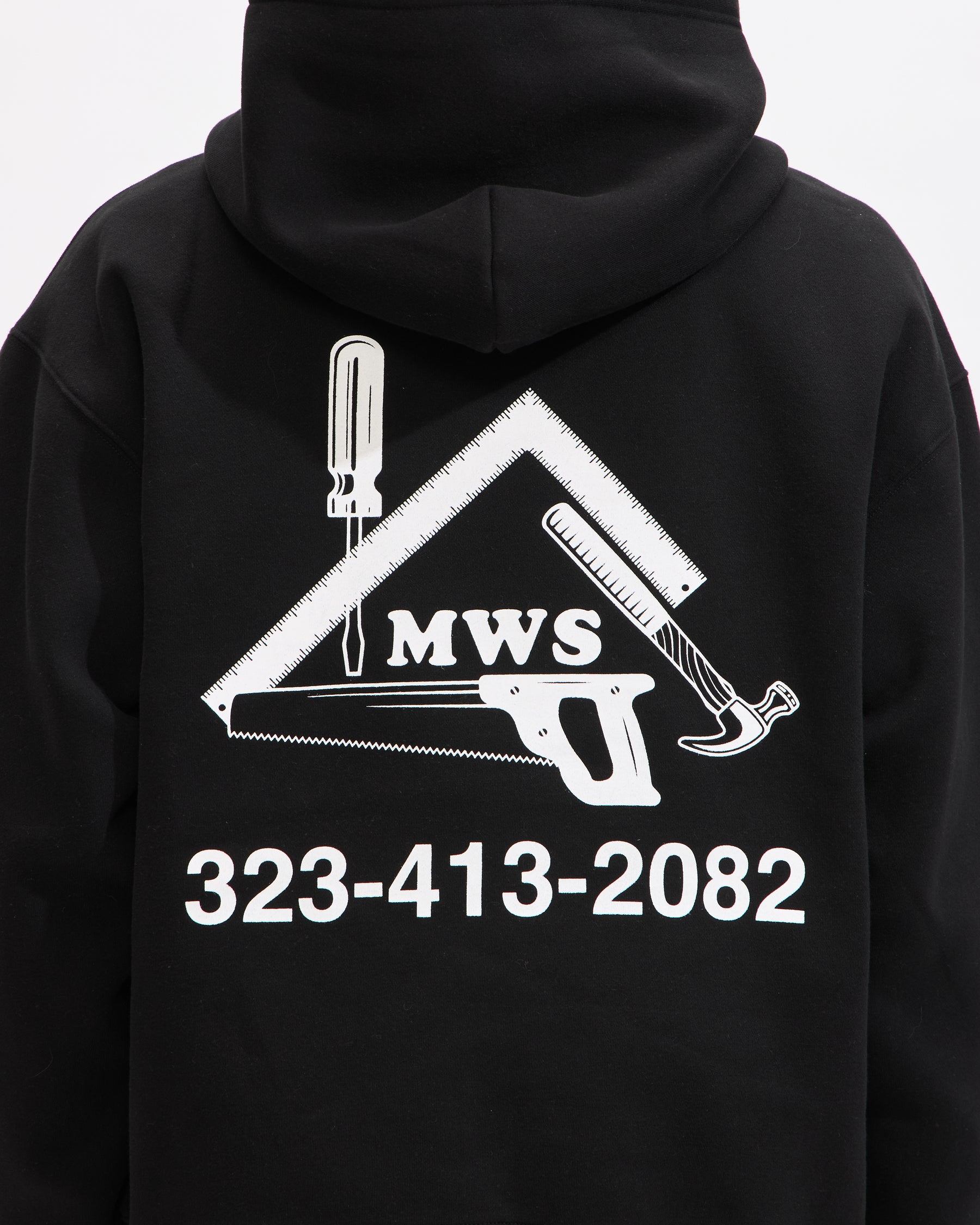 Metalwood Studio Workshop Hooded Sweatshirt in Black Homme Essentials