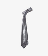 Neck Tie in Charcoal Polyester Sateen