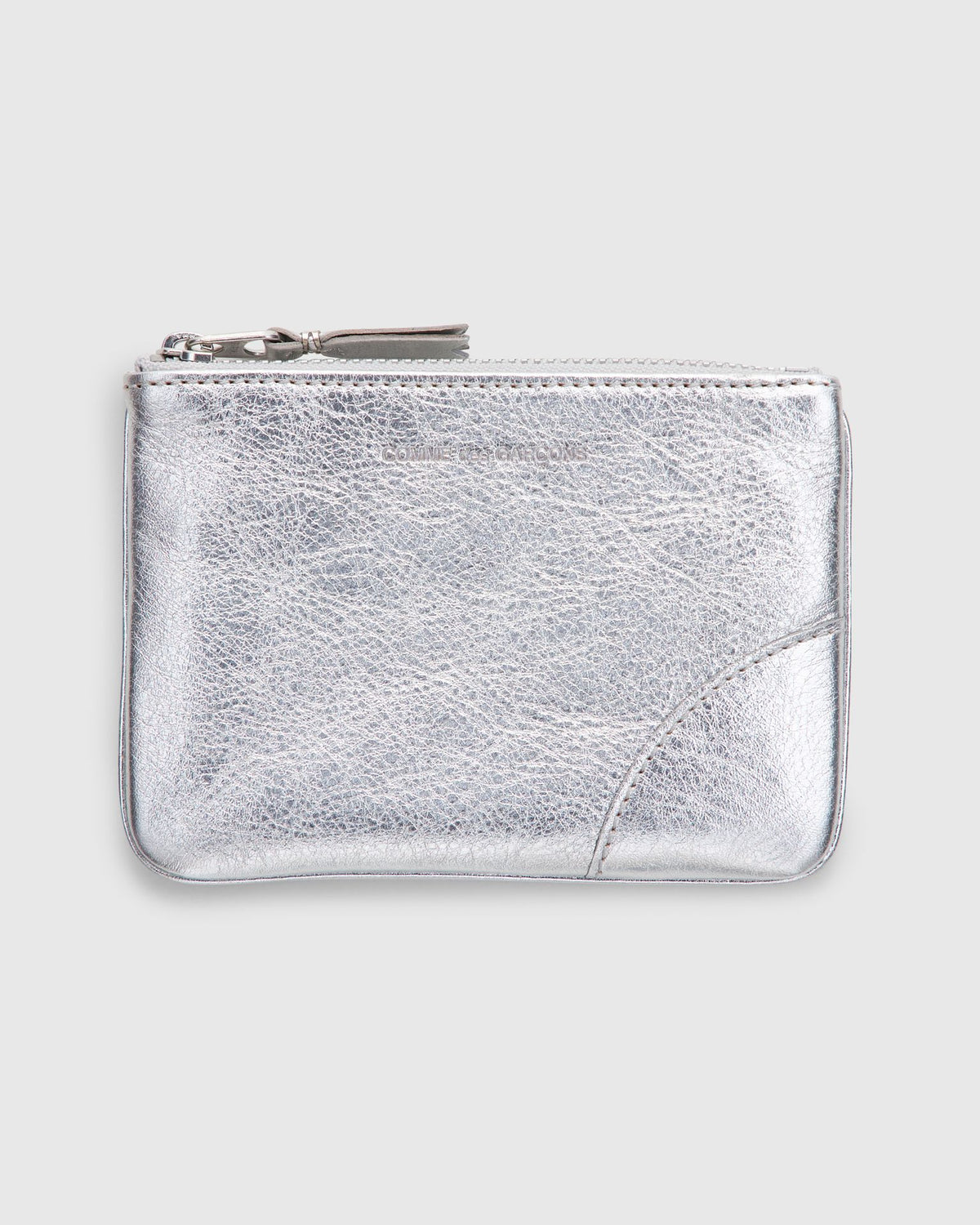 Zip Pouch in Silver