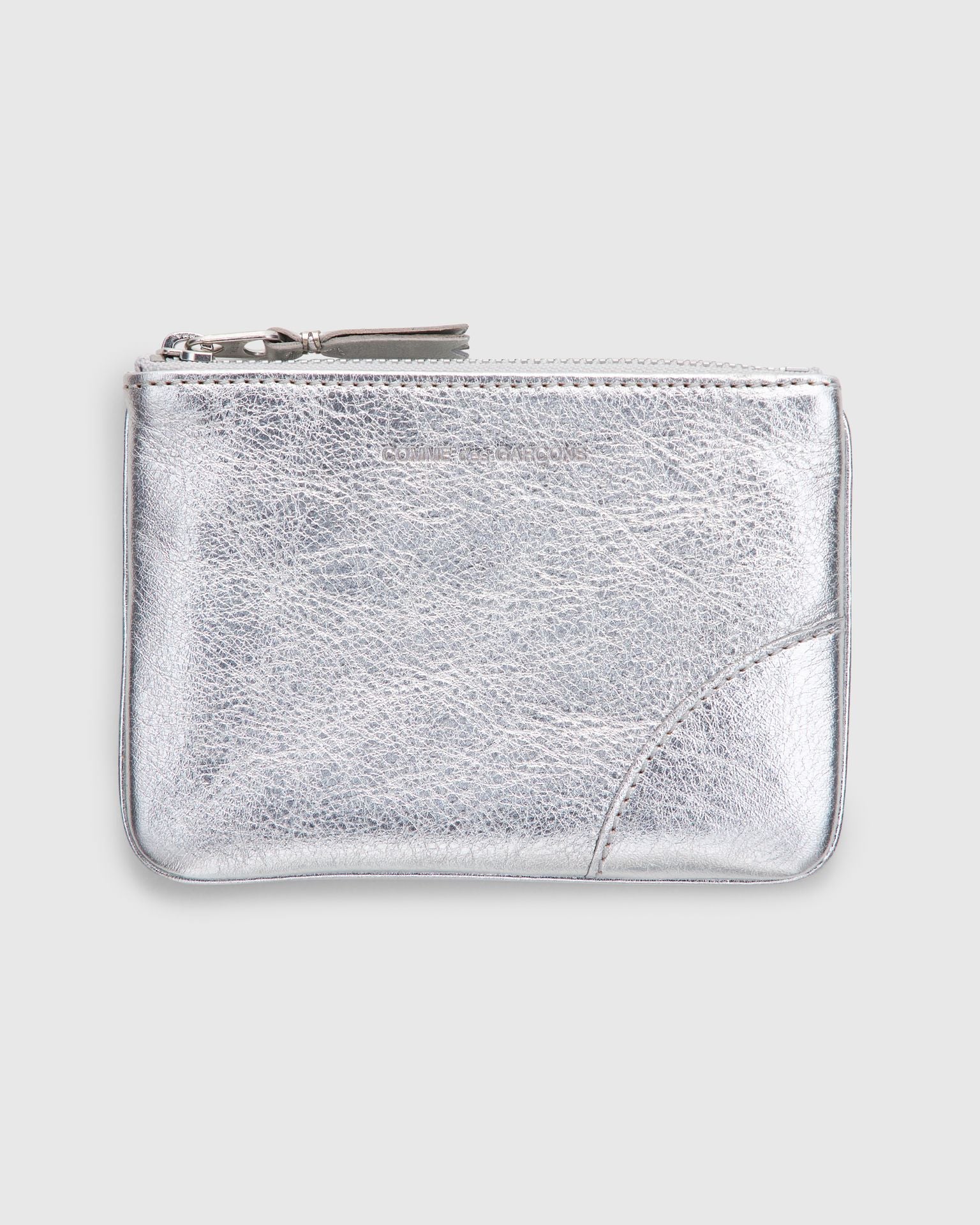 Zip Pouch in Silver