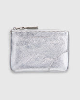 Zip Pouch in Silver