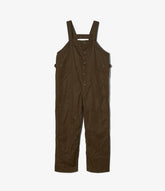 Overalls in Dark Olive Cotton Ventile Twill