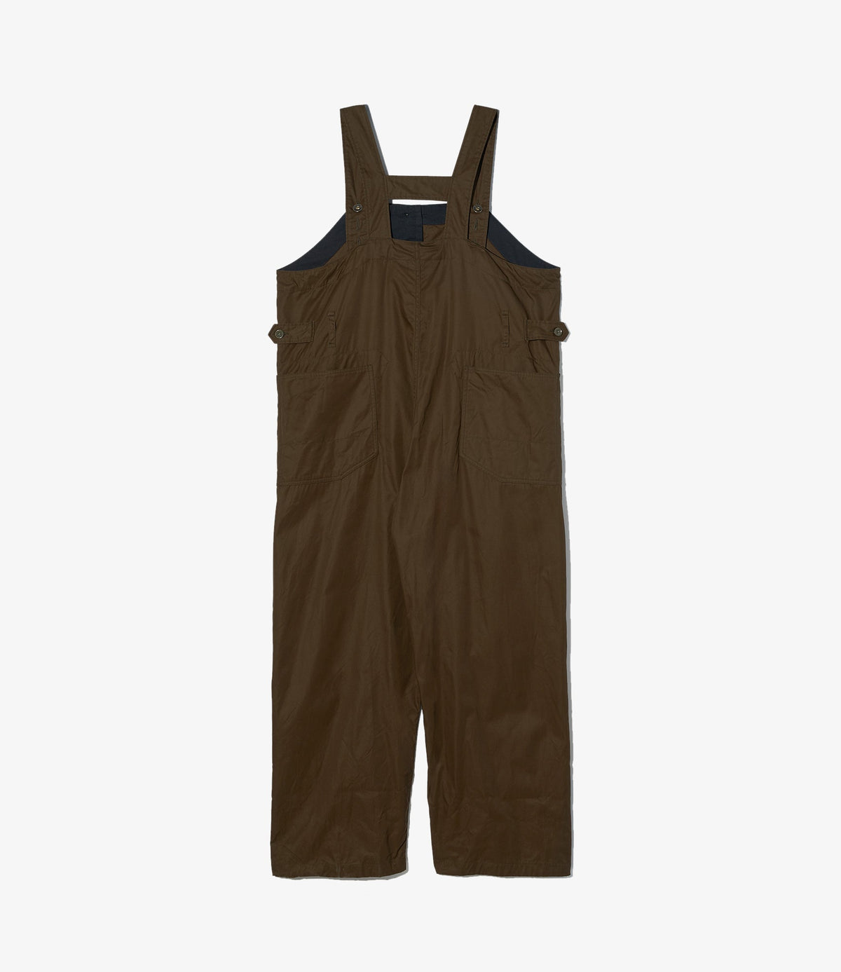 Overalls in Dark Olive Cotton Ventile Twill