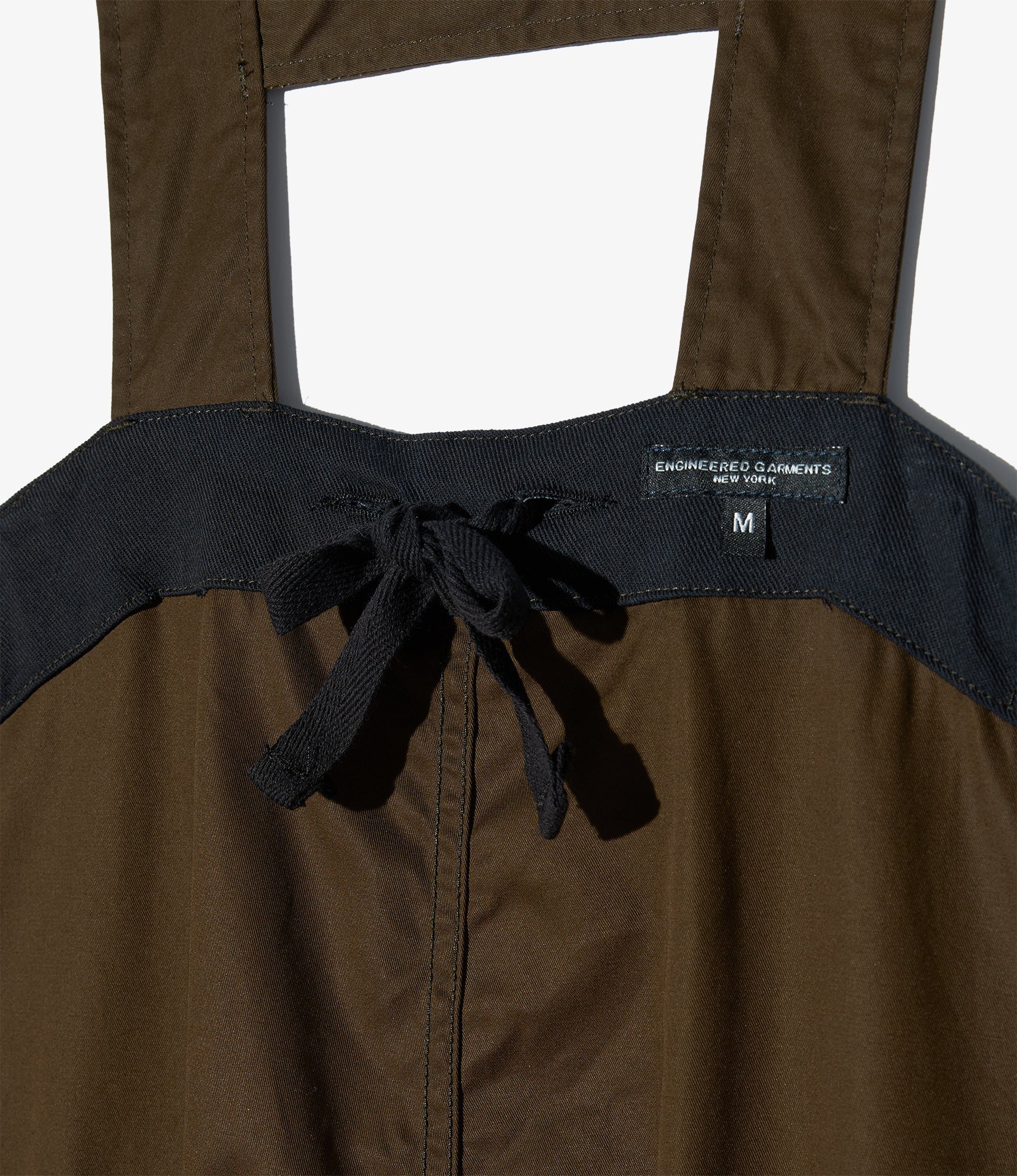 Overalls in Dark Olive Cotton Ventile Twill