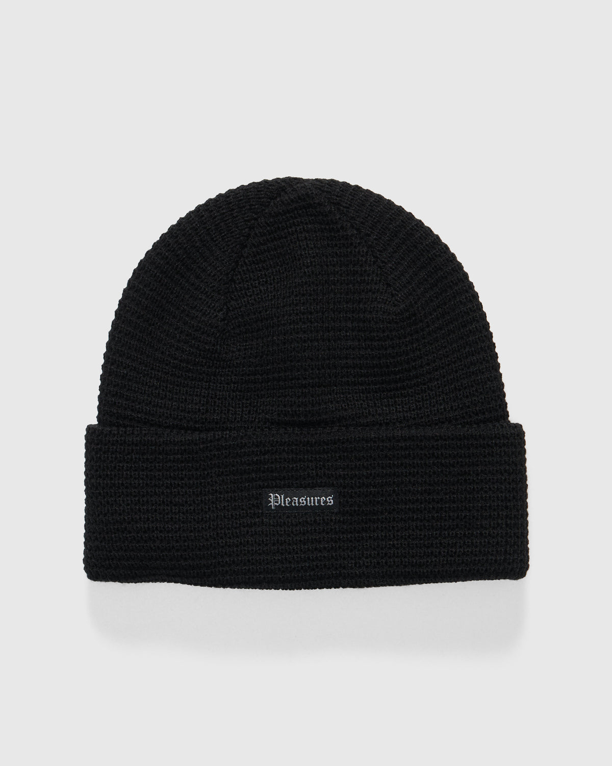 Pleasures Old E Waffle Beanie in Black Homme Essentials