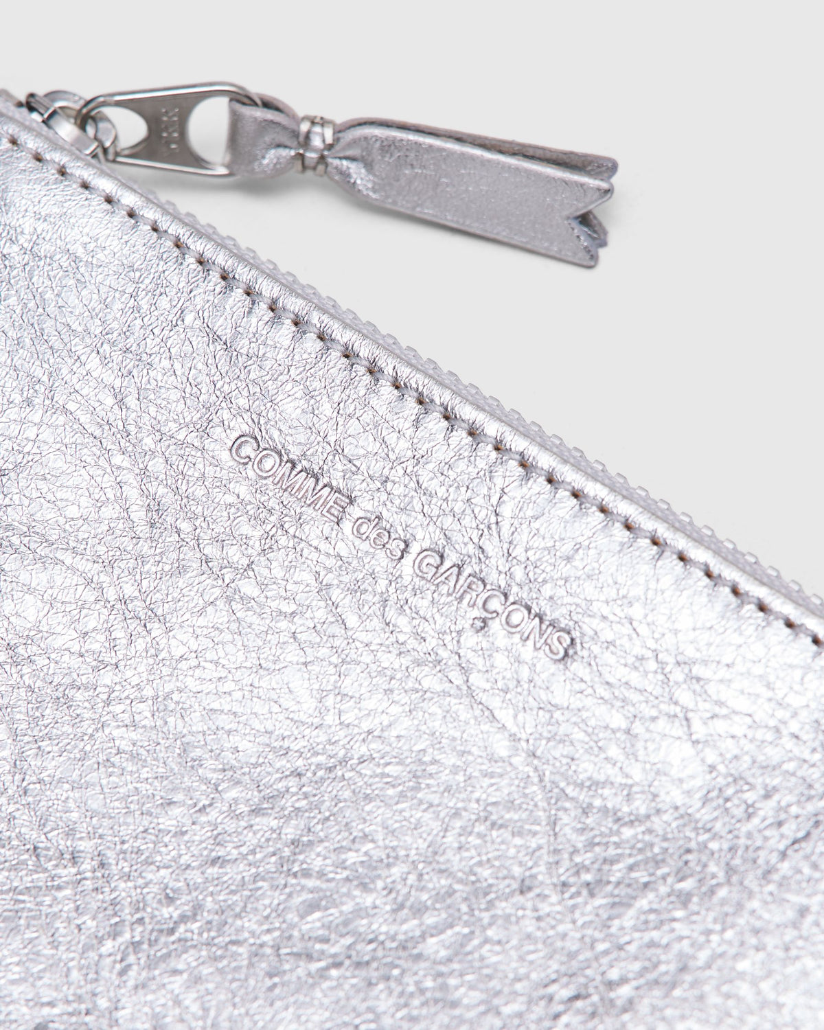 Zip Pouch in Silver