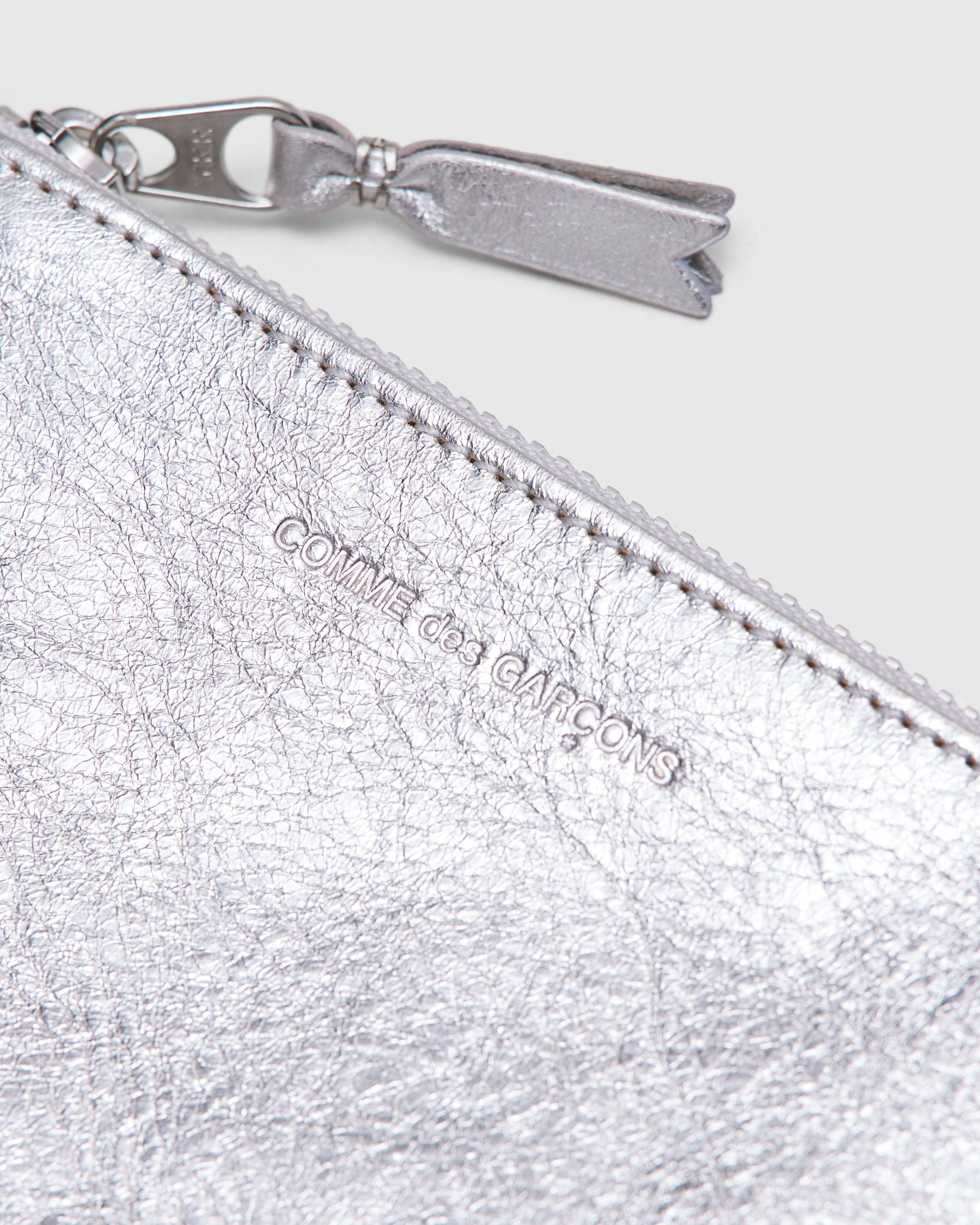Zip Pouch in Silver