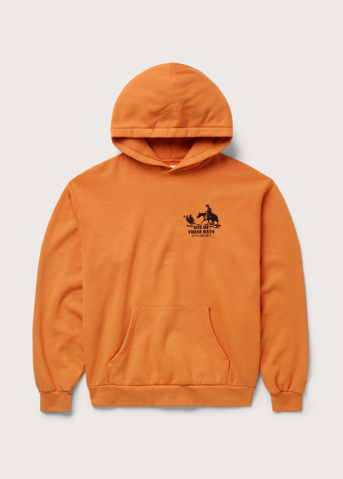 Round Up Hooded Sweatshirt in Orange