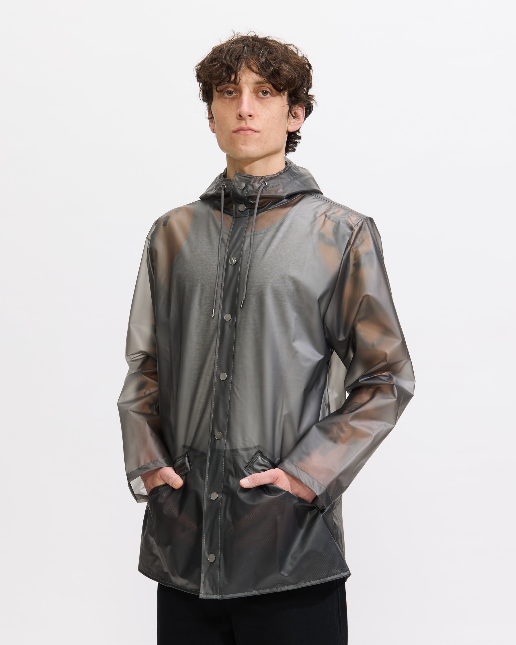 Rains Jacket in Mist Homme Essentials