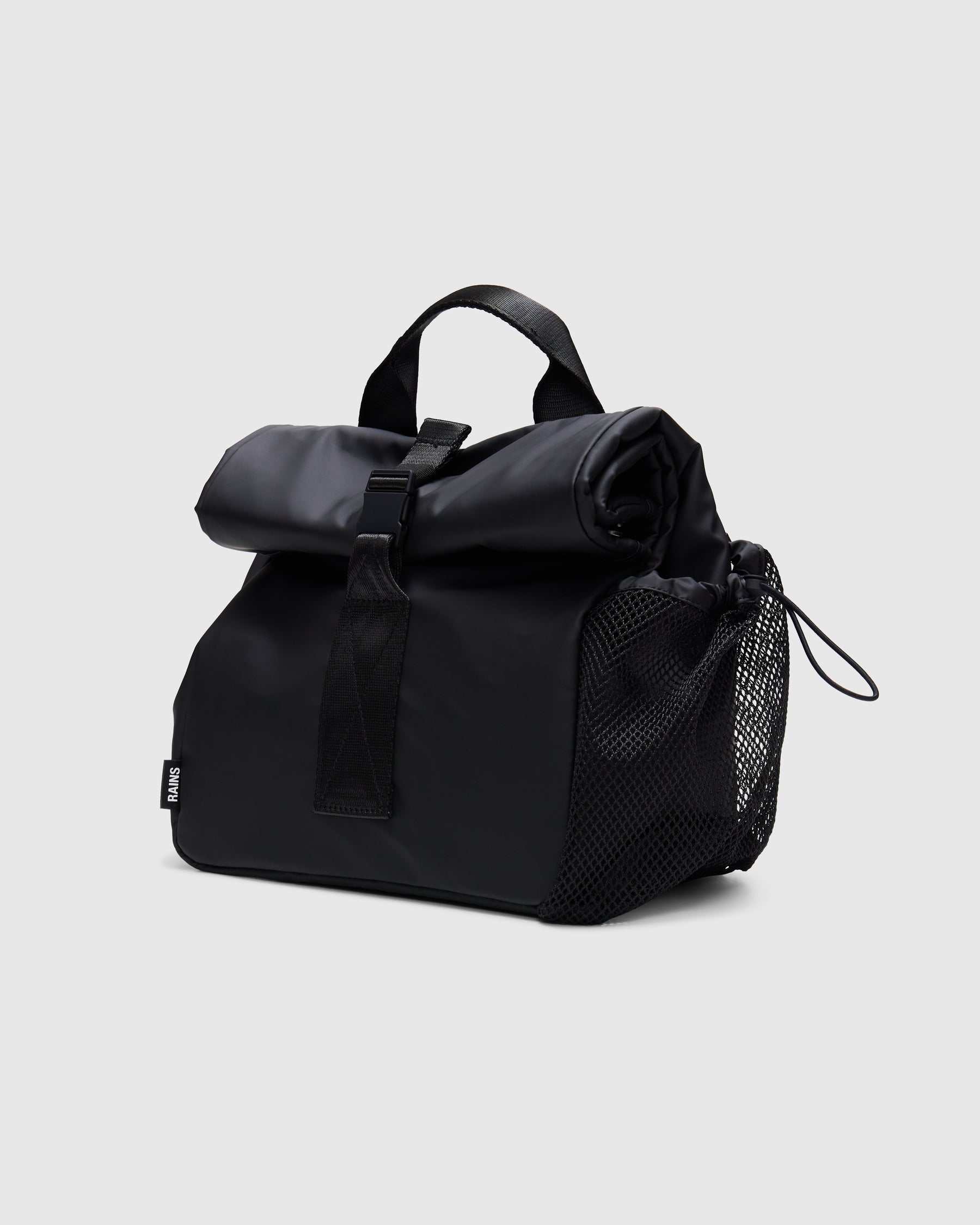 Rains Lunch Bag Large in Black Homme Essentials