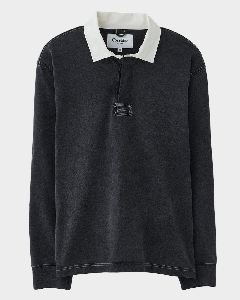 Rugby Long Sleeve in Black