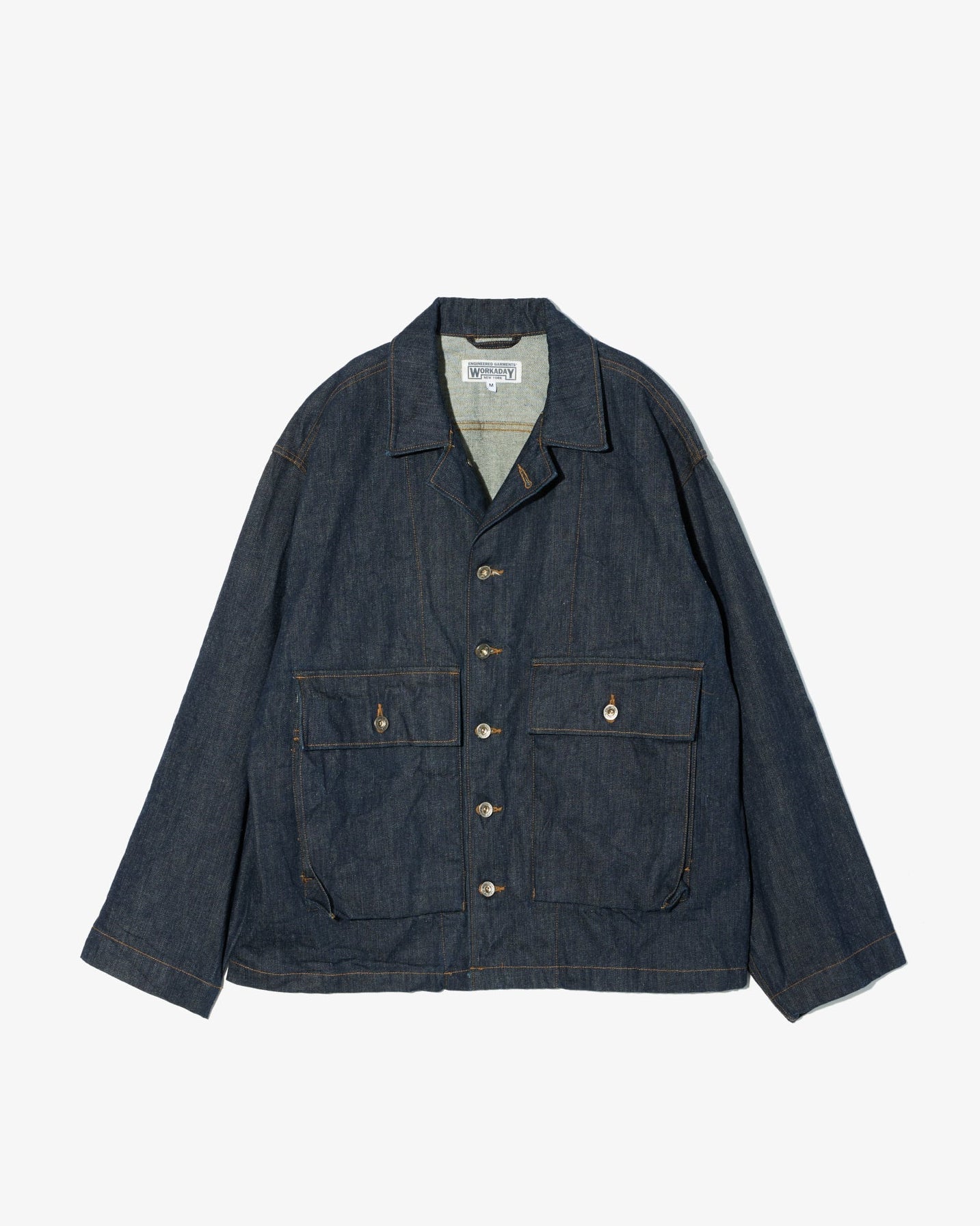 Engineered Garments Workaday Sea Bees Jacket in Indigo 12 oz. Cone Engineered Garments Workaday Sea Bees Jacket in Indigo 12 oz. Cone
