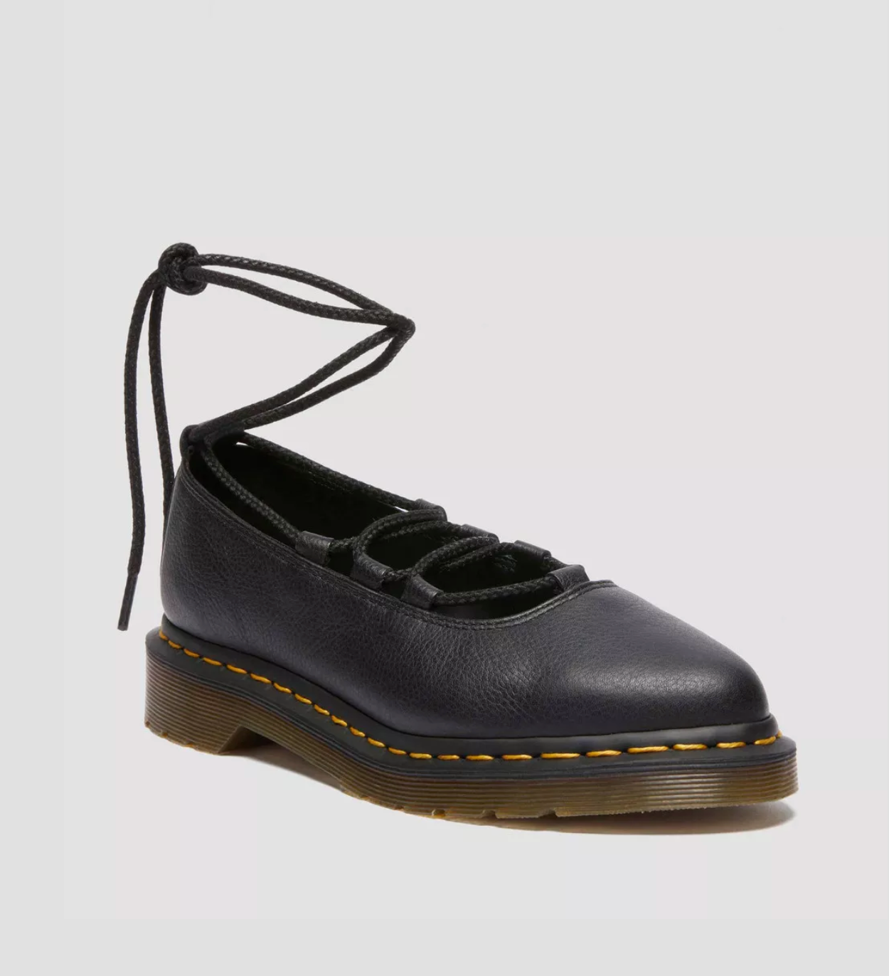 Elphie II Virginia Leather Ballet Flats in Black