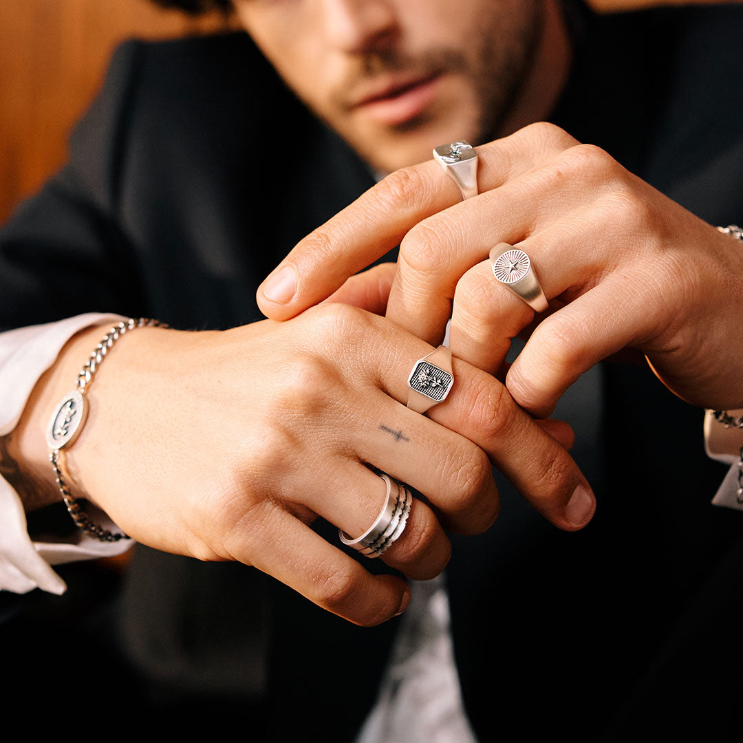 Silver Chrysanth Ring