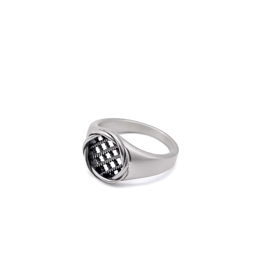 Silver Interlock Ring