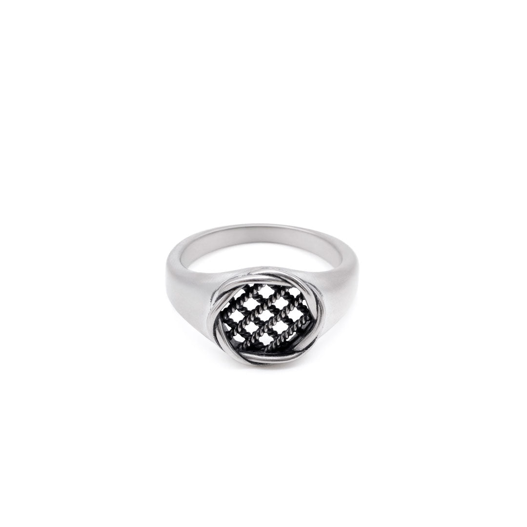 Silver Interlock Ring