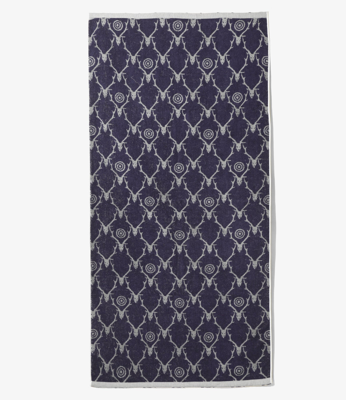 Bath Towel – Grey Skull/Target in Grey/Purple