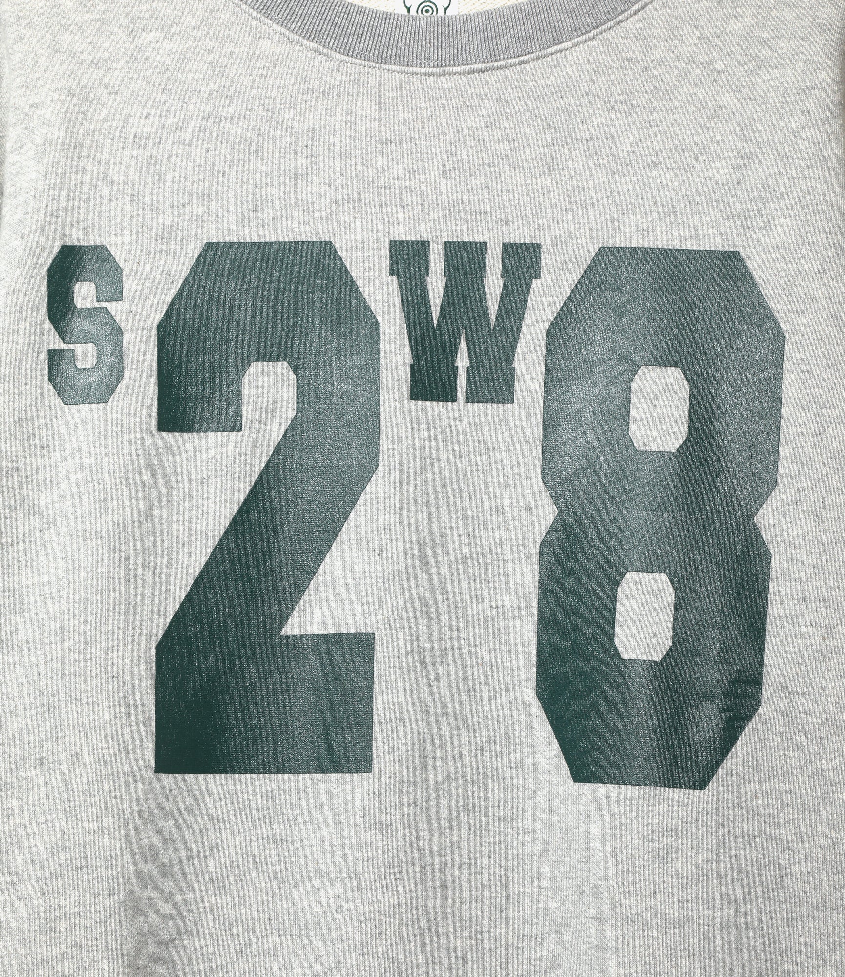 South2 West8 Crew Neck Sweat Shirt in H. Grey Cotton French Terry Homme Essentials