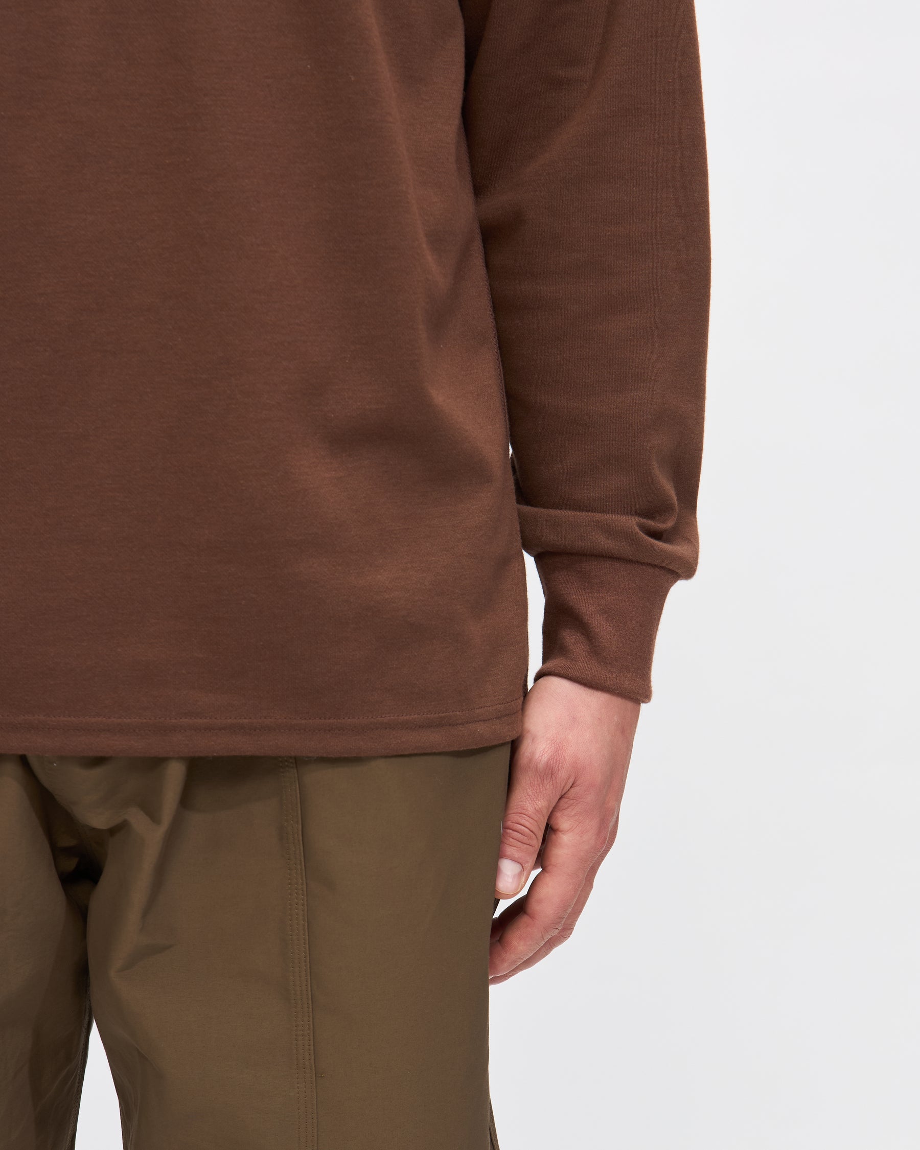 South2 West8 L/S Crew Neck Tee in Brown Skull & Target Homme Essentials
