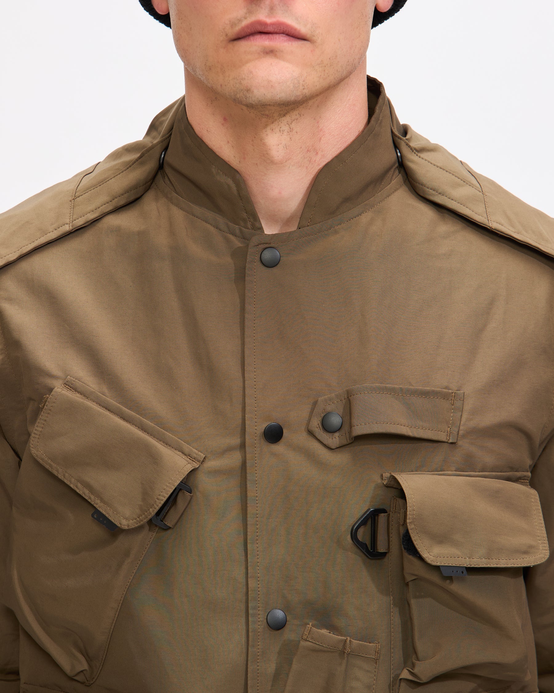 South2 West8 Tenkara Trout Parka in Olive C/N Grosgrain Homme Essentials