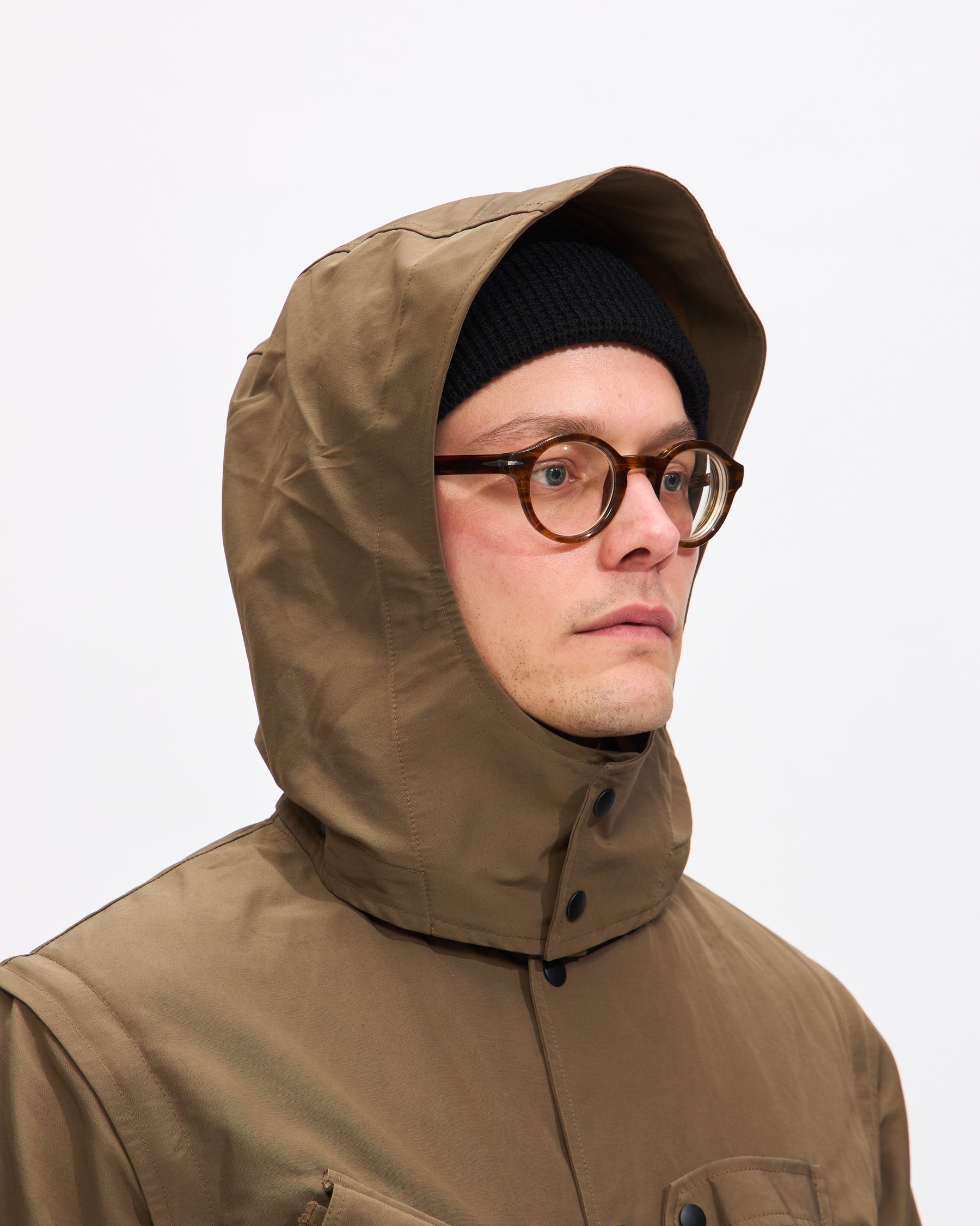 South2 West8 Tenkara Trout Parka in Olive C/N Grosgrain Homme Essentials