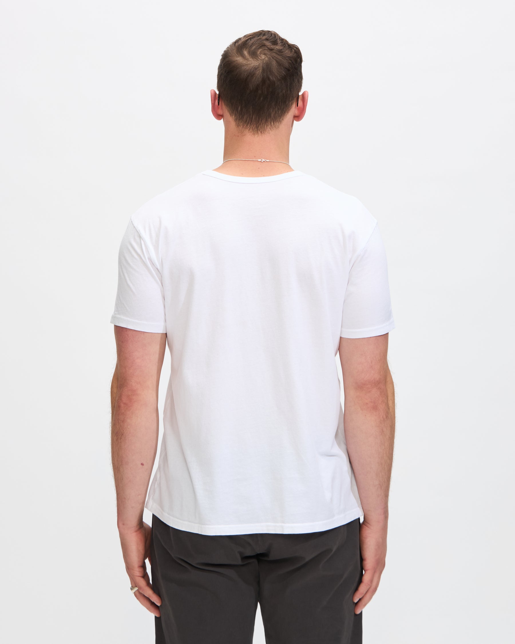 Standard Issue Fitted Tee in White Homme Essentials