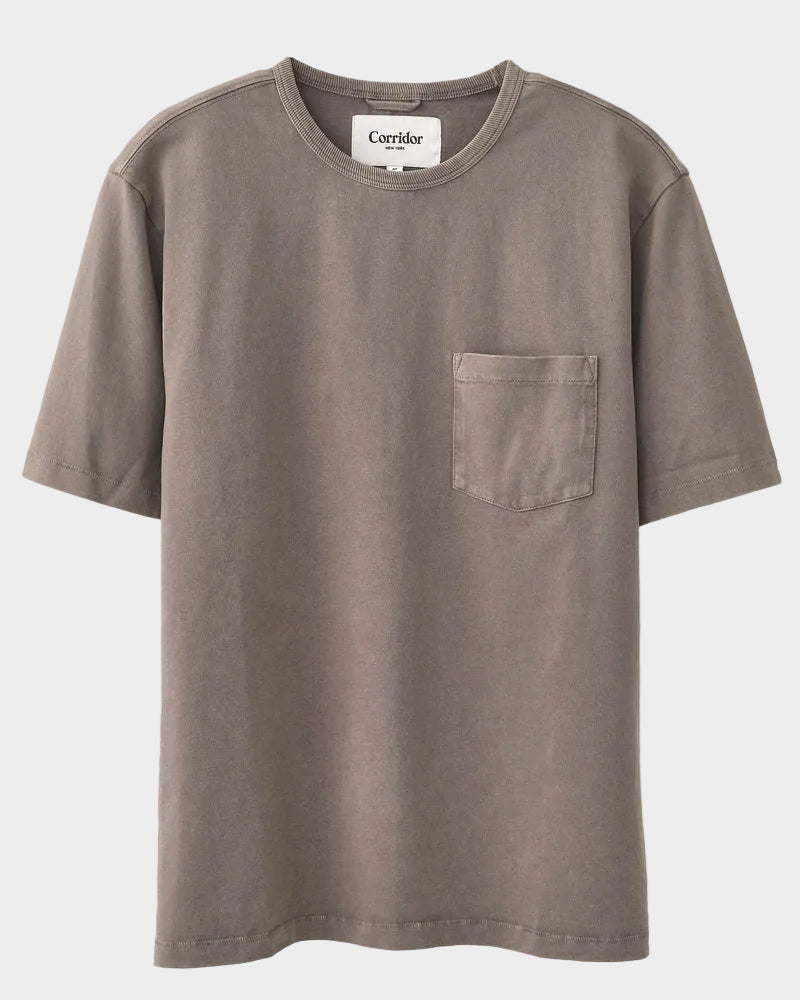 Garment Dye Tee in Smoke