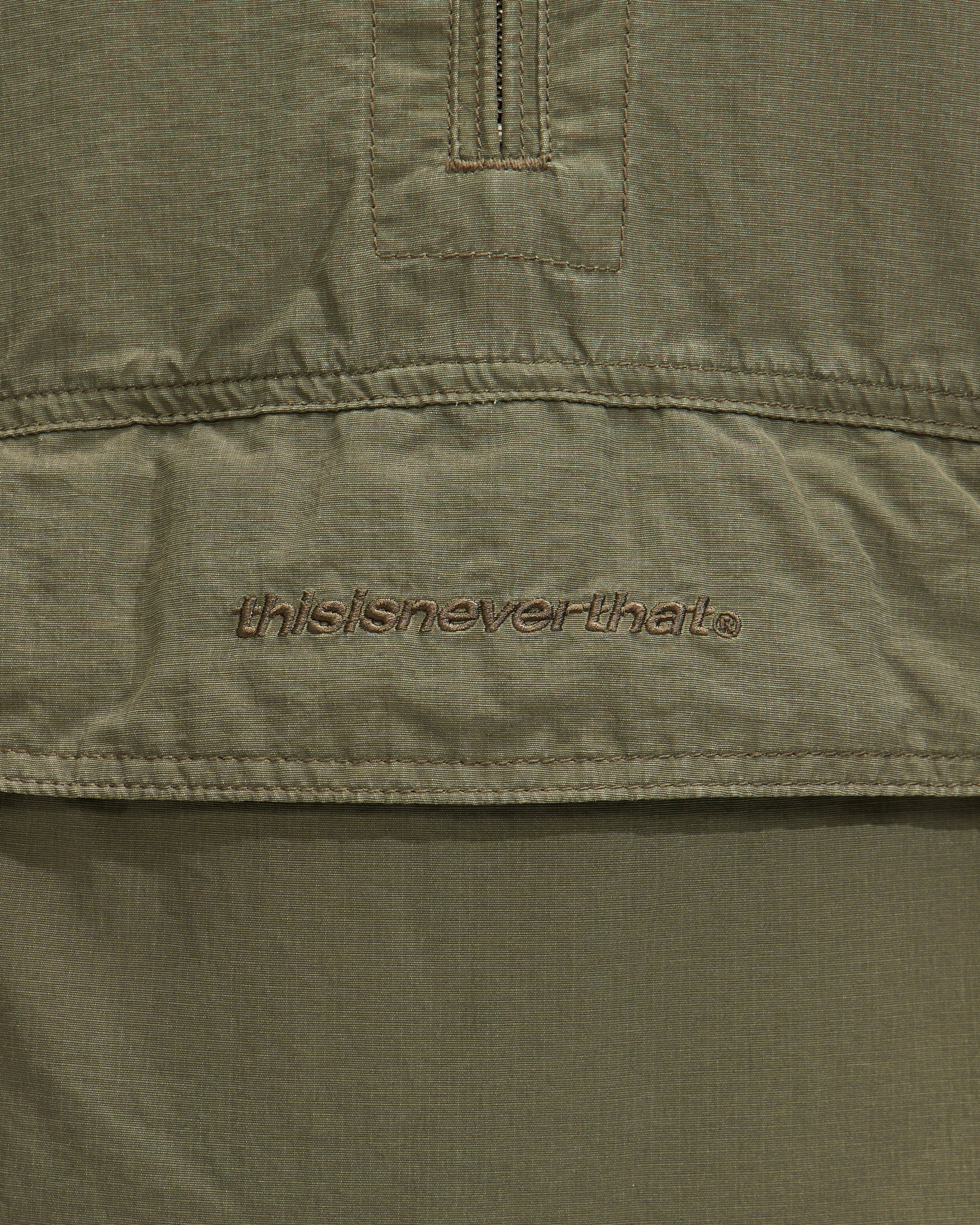 Thisisneverthat Anorak Jacket in Olive Homme Essentials
