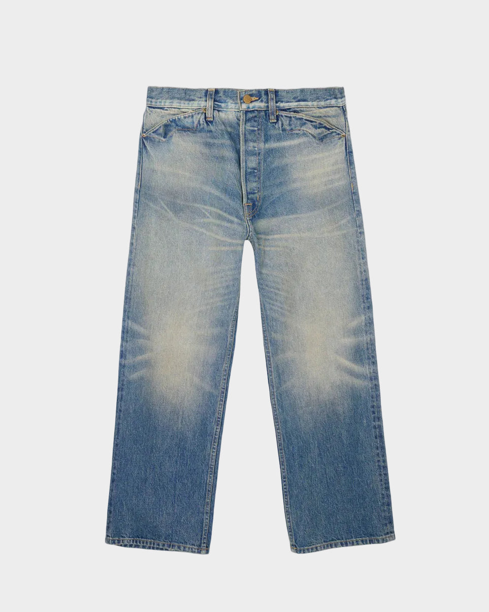 Brain Dead Type 00 15oz. Selvedge Denim Pant in Washed Indigo b