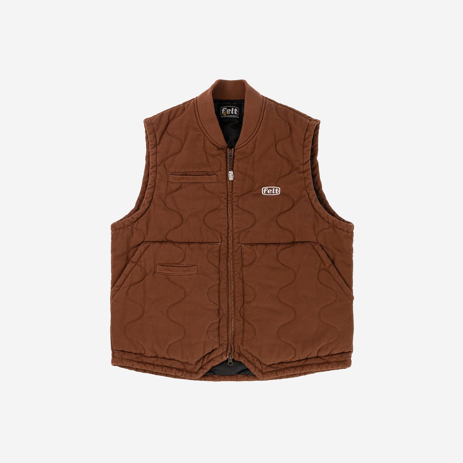 Howland Quilted Vest in Workwear Brown