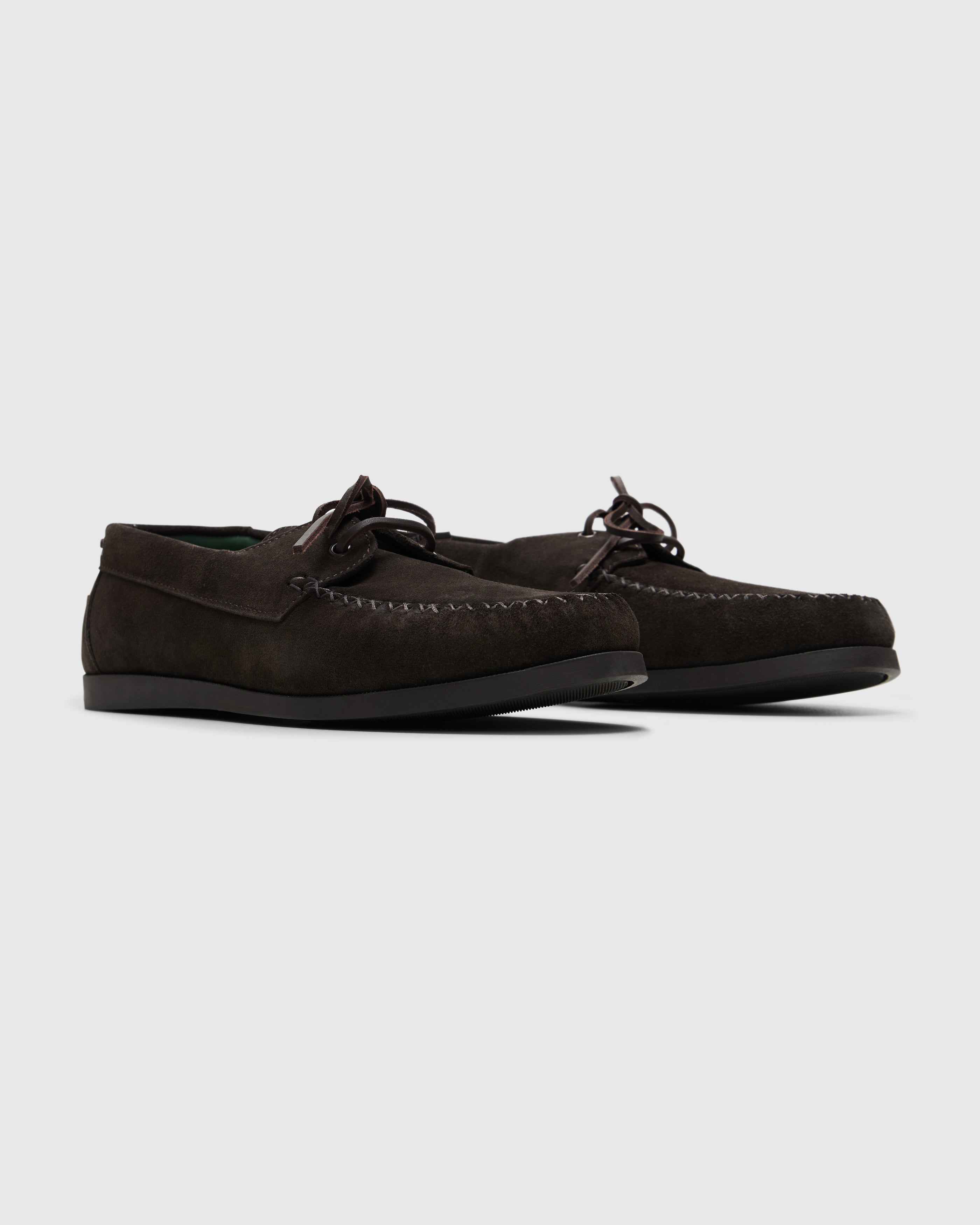 Vinny's Boatman Deck Shoe in Dark Brown| Homme Essentials