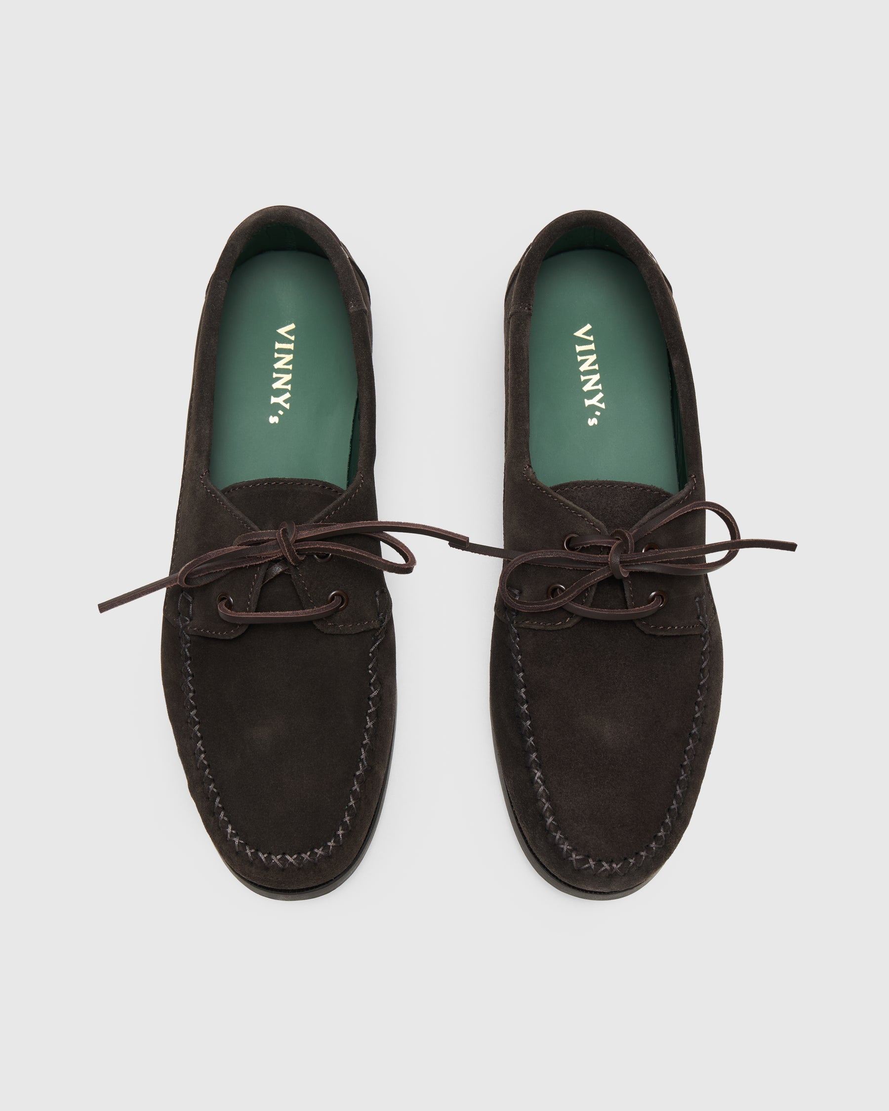 Vinny's Boatman Deck Shoe in Dark Brown Homme Essentials