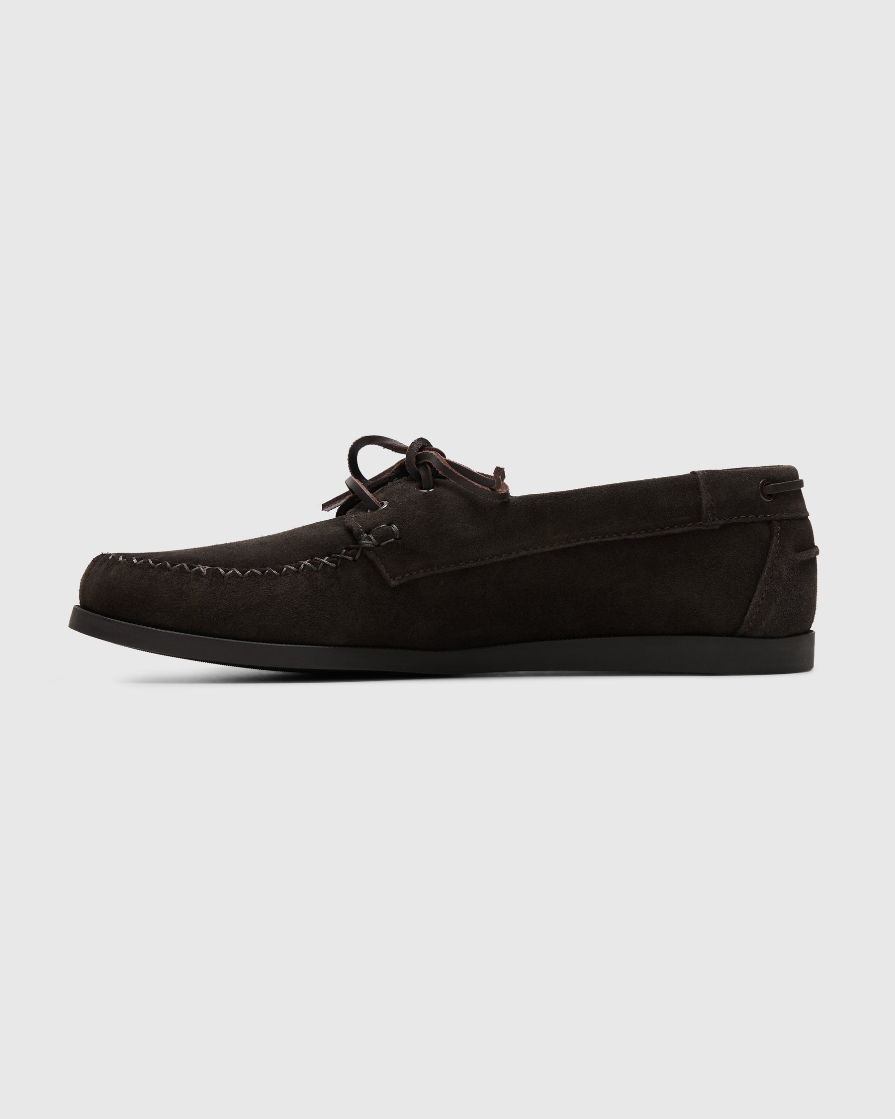 Vinny's Boatman Deck Shoe in Dark Brown Homme Essentials