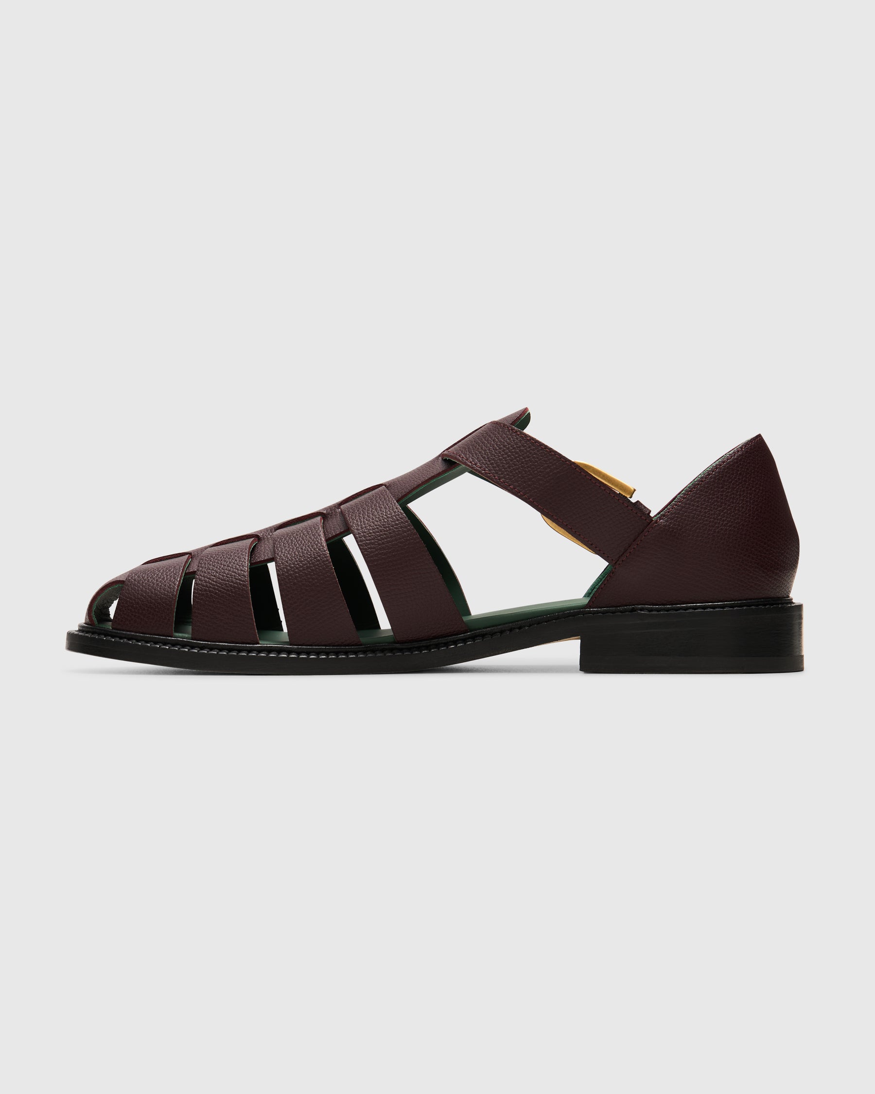 Vinny's Fisherman Sandal in Burgundy Homme Essentials